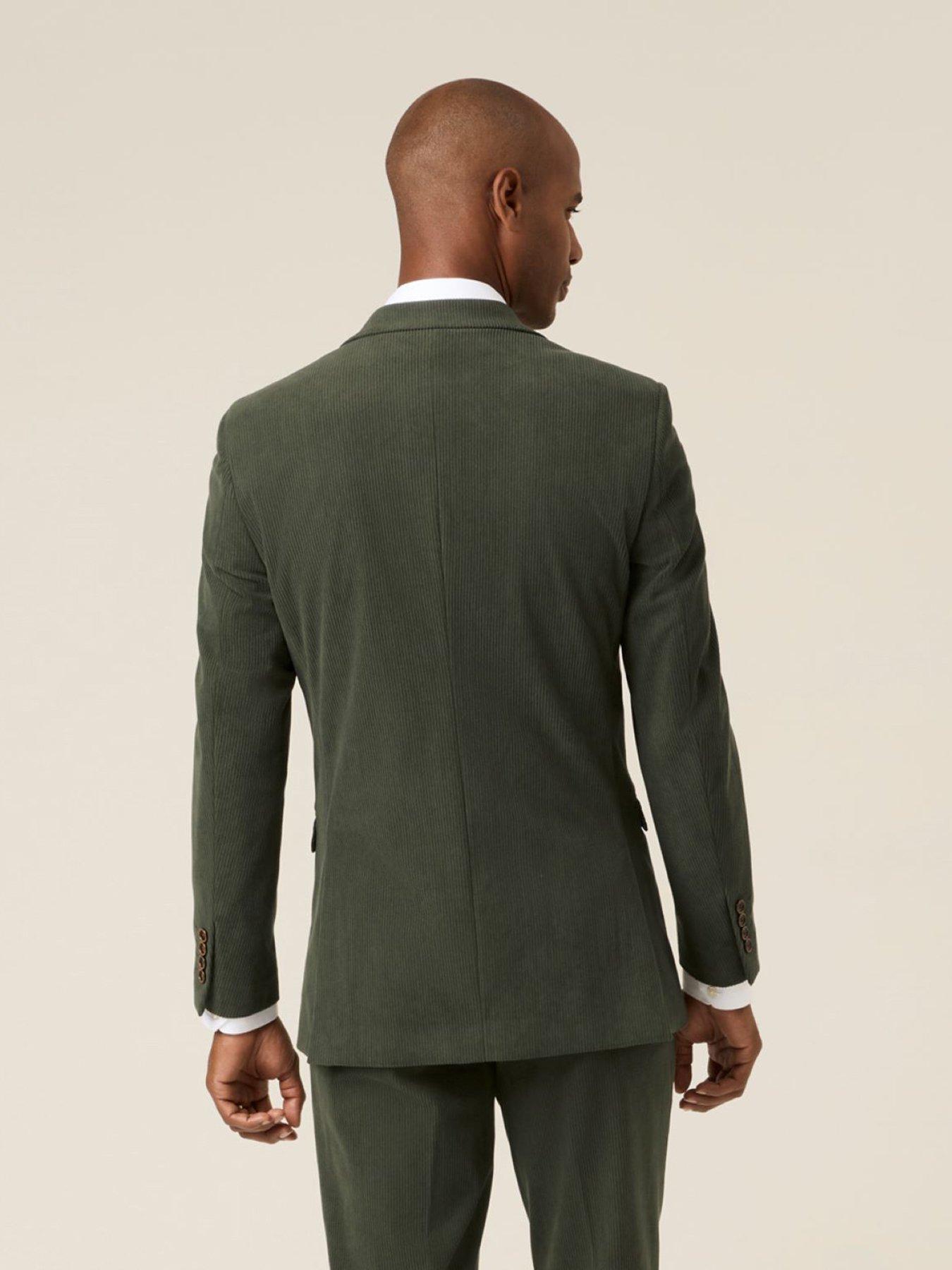  image of skopes-tailored-fit-dorsey-corduroy-suit-jacket-corduroy-dark-green