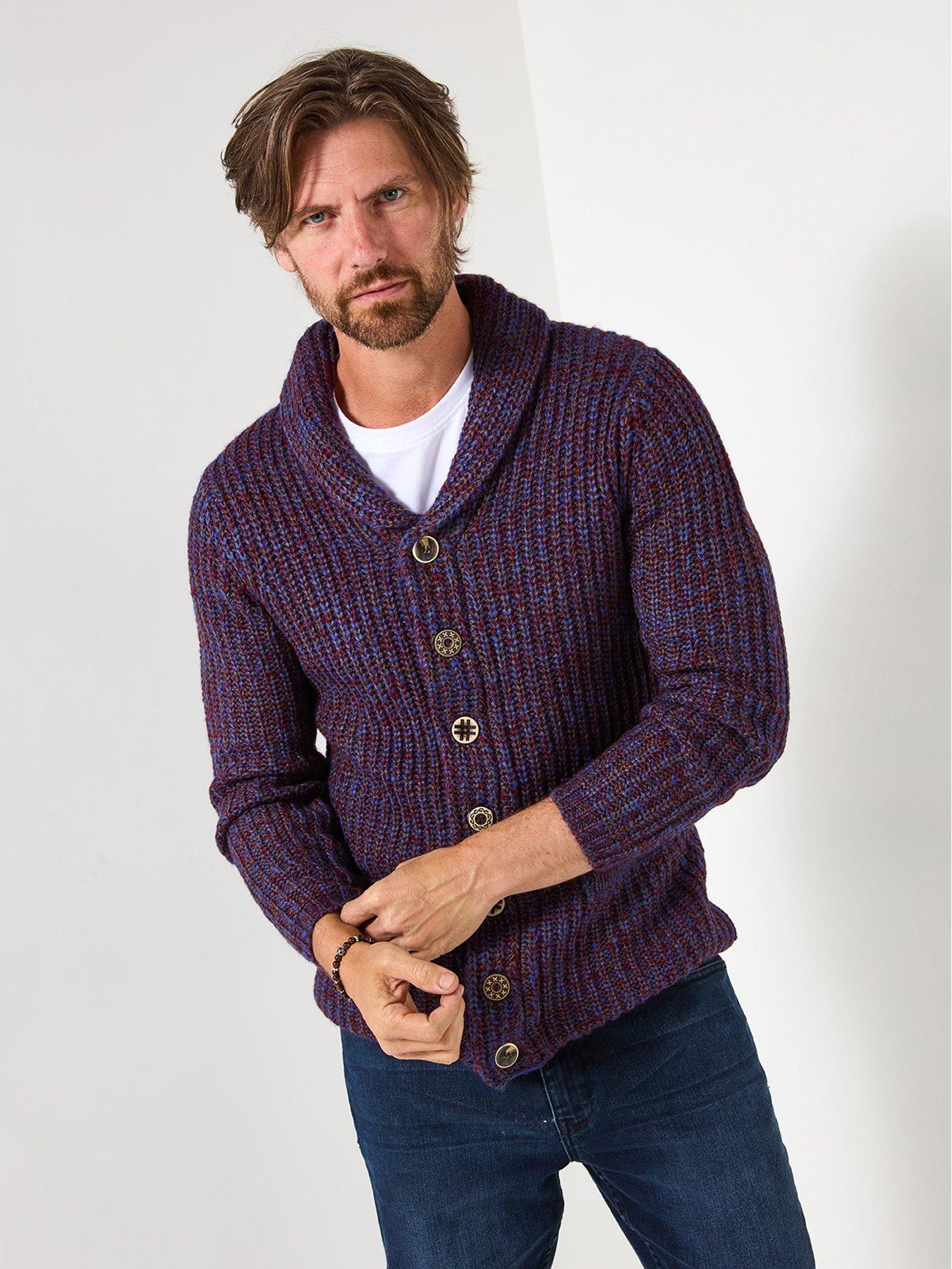 undefined Reel Shawl Knitted Cardigan - Purple