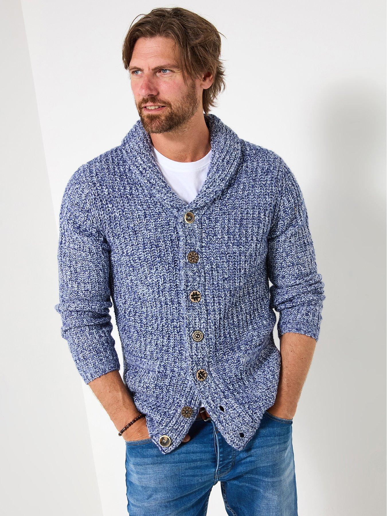 undefined Reel Shawl Knitted Cardigan - Blue