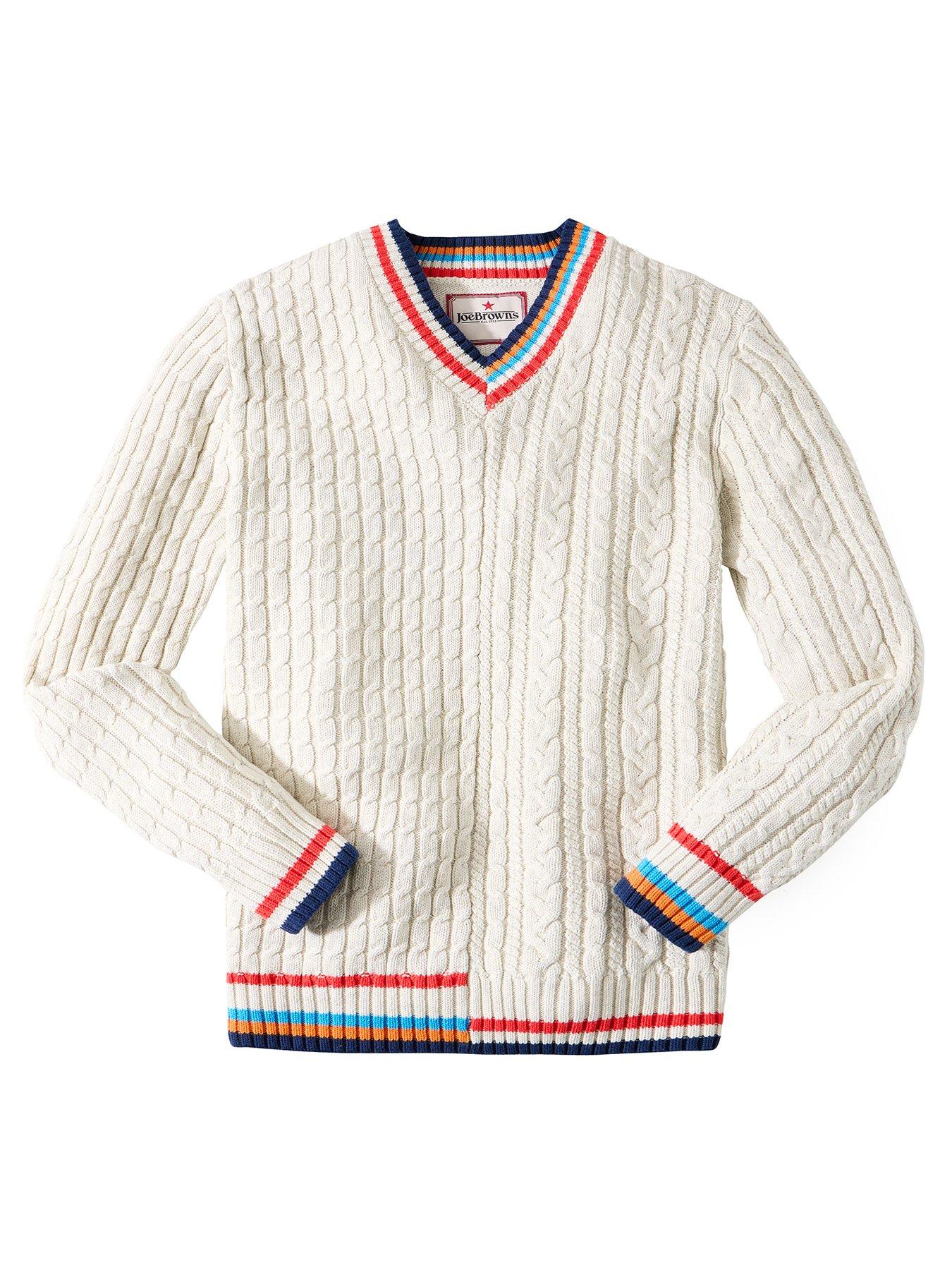 Image 6 of 6 of Joe Browns V-Neck Cable Knitted Jumper - Cream