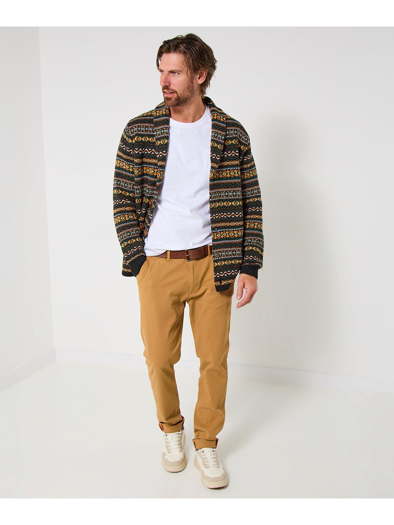  image of joe-browns-fairisle-shawl-knitted-cardigan-multi