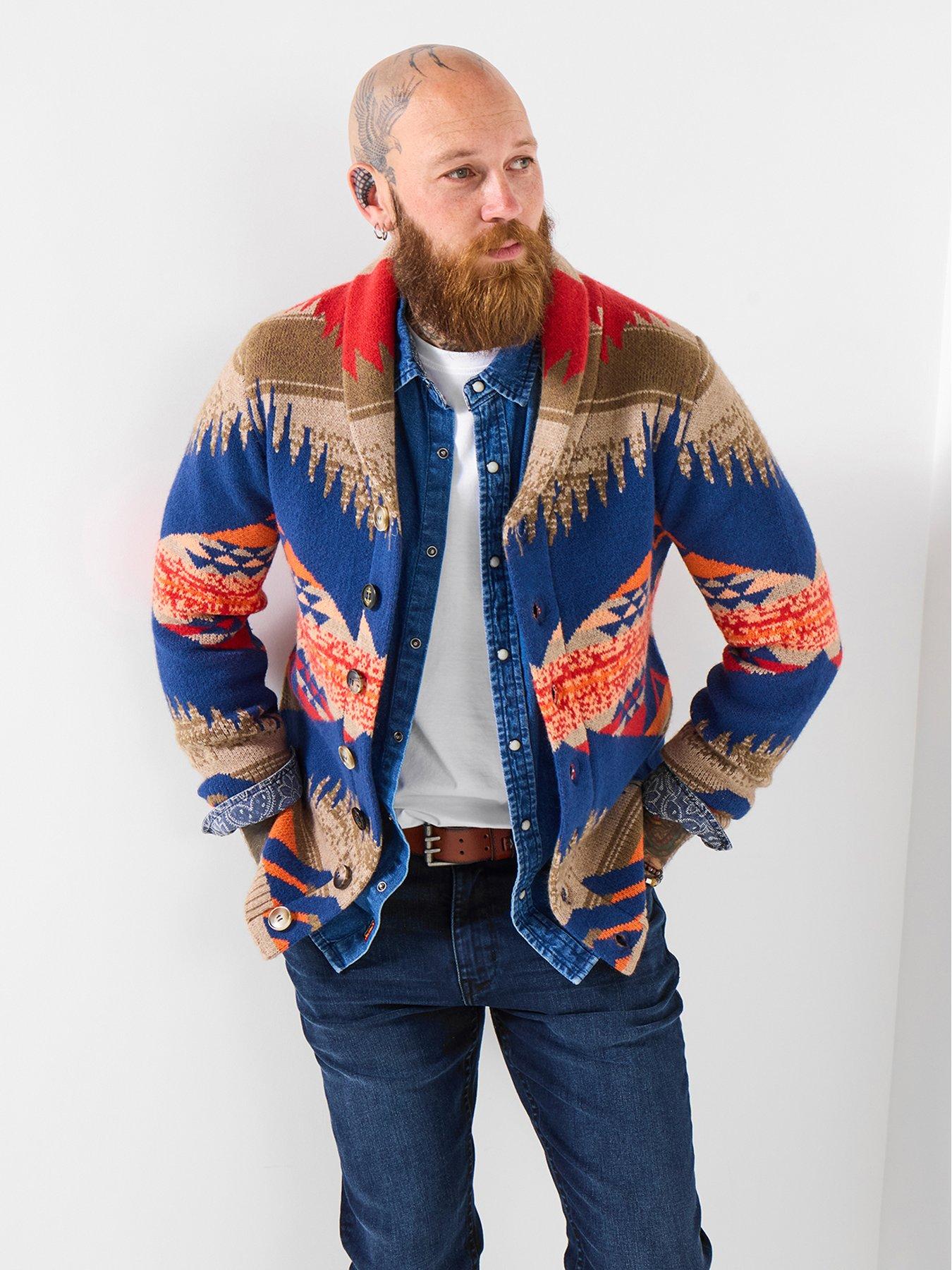 undefined Wild Aztec Shawl Knitted Cardigan