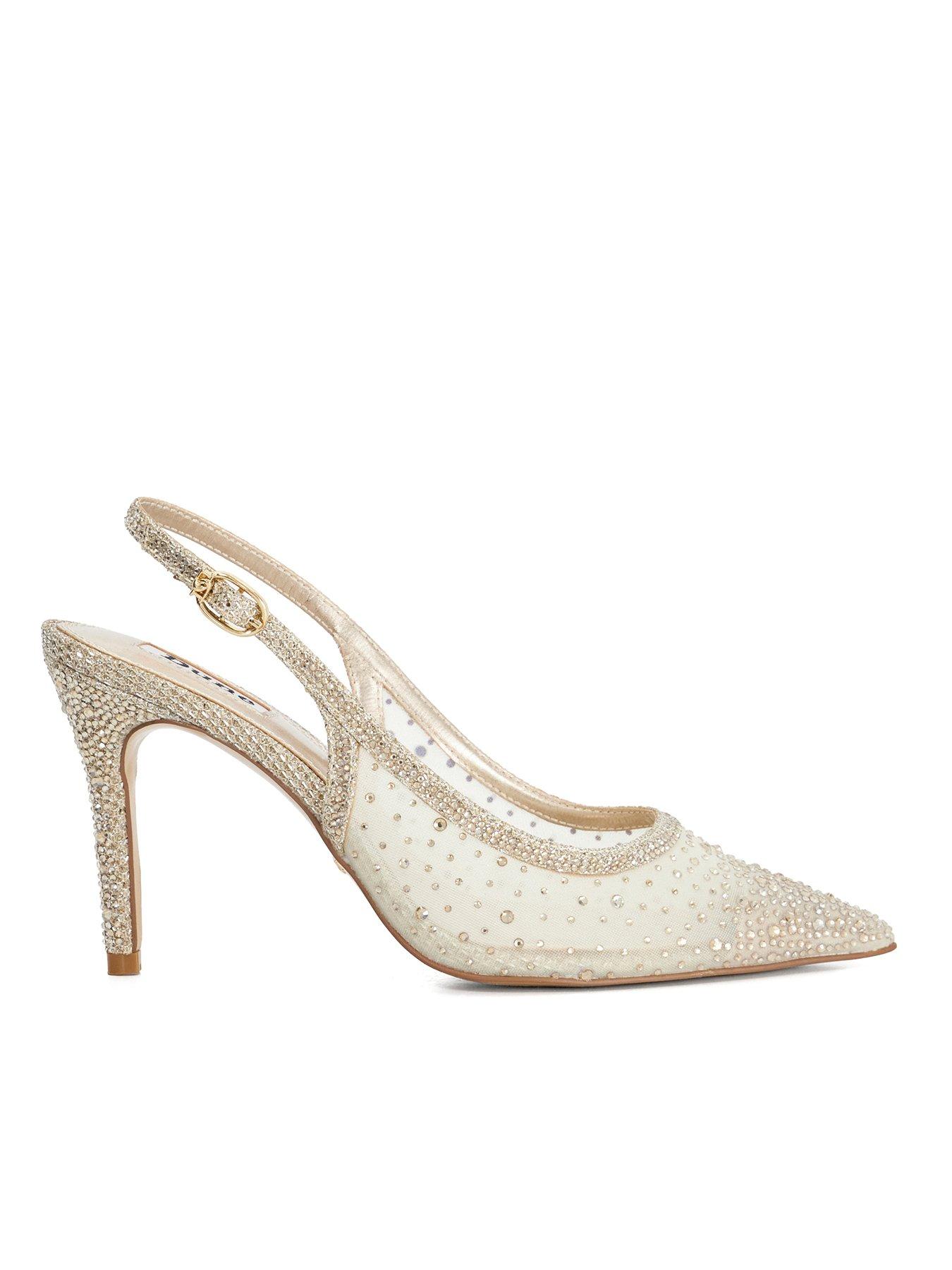 undefined Compassionate Sling Back Hotfix Courts - Gold