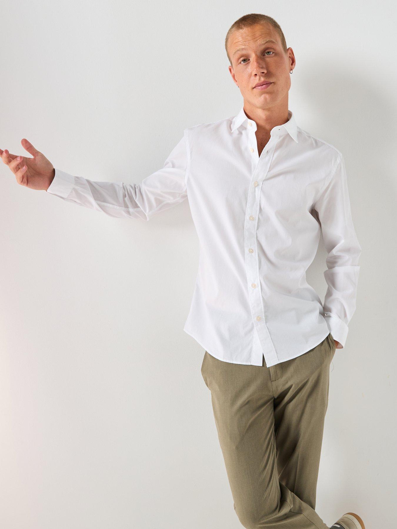 Image 4 of 6 of Mango Play Cotton Poplin Shirt - White