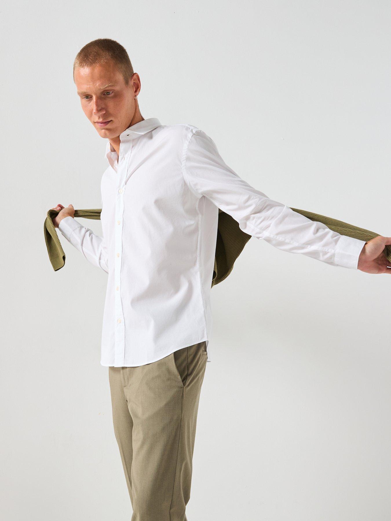 Image 5 of 6 of Mango Play Cotton Poplin Shirt - White