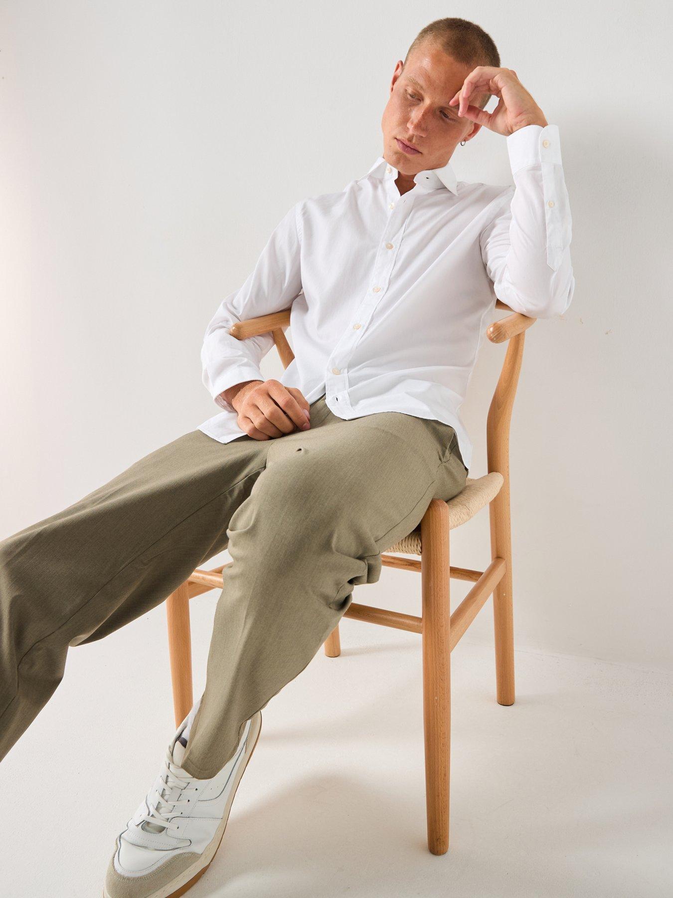 Image 6 of 6 of Mango Play Cotton Poplin Shirt - White