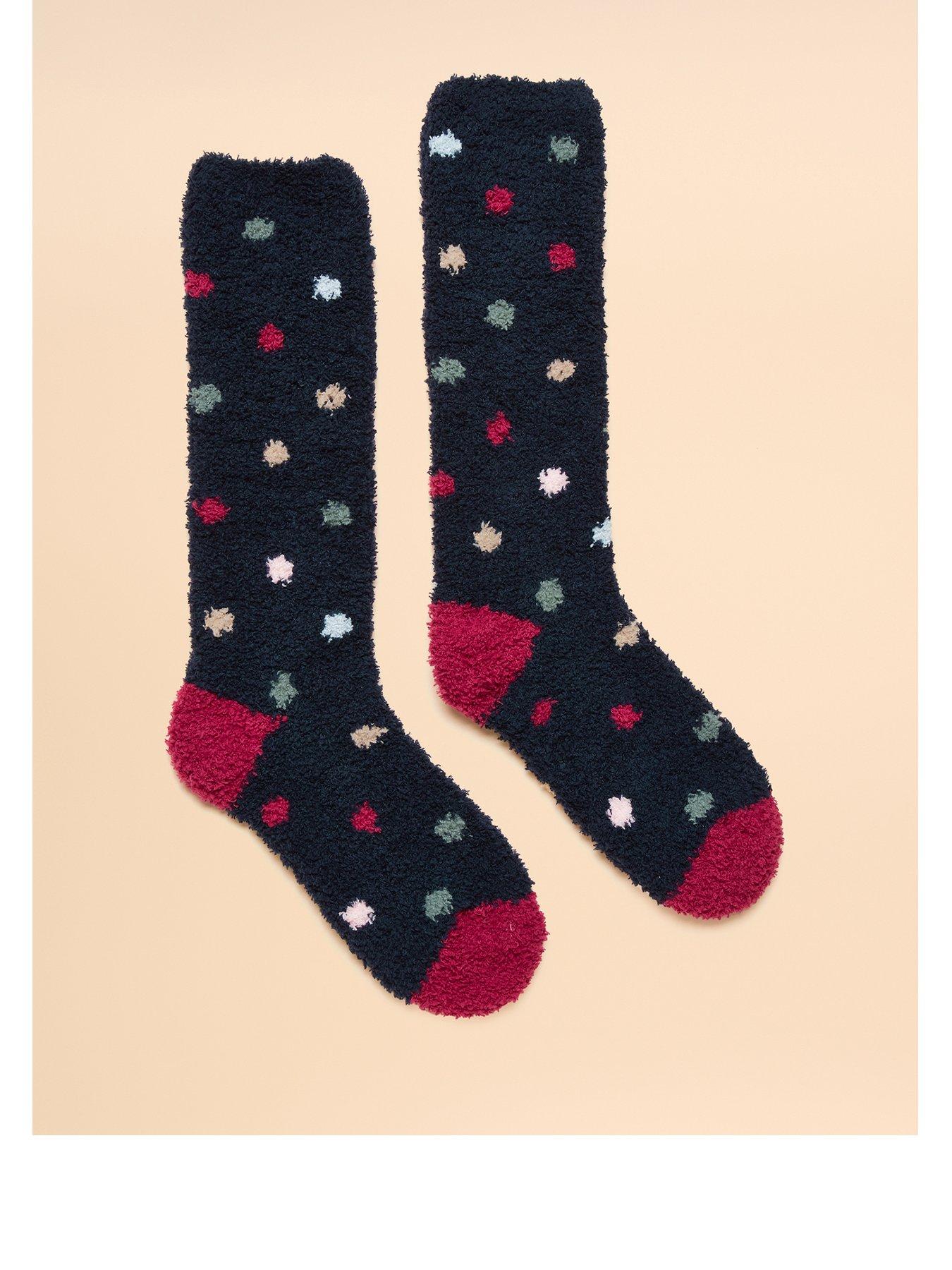Joules Fluffy Socks - Navy