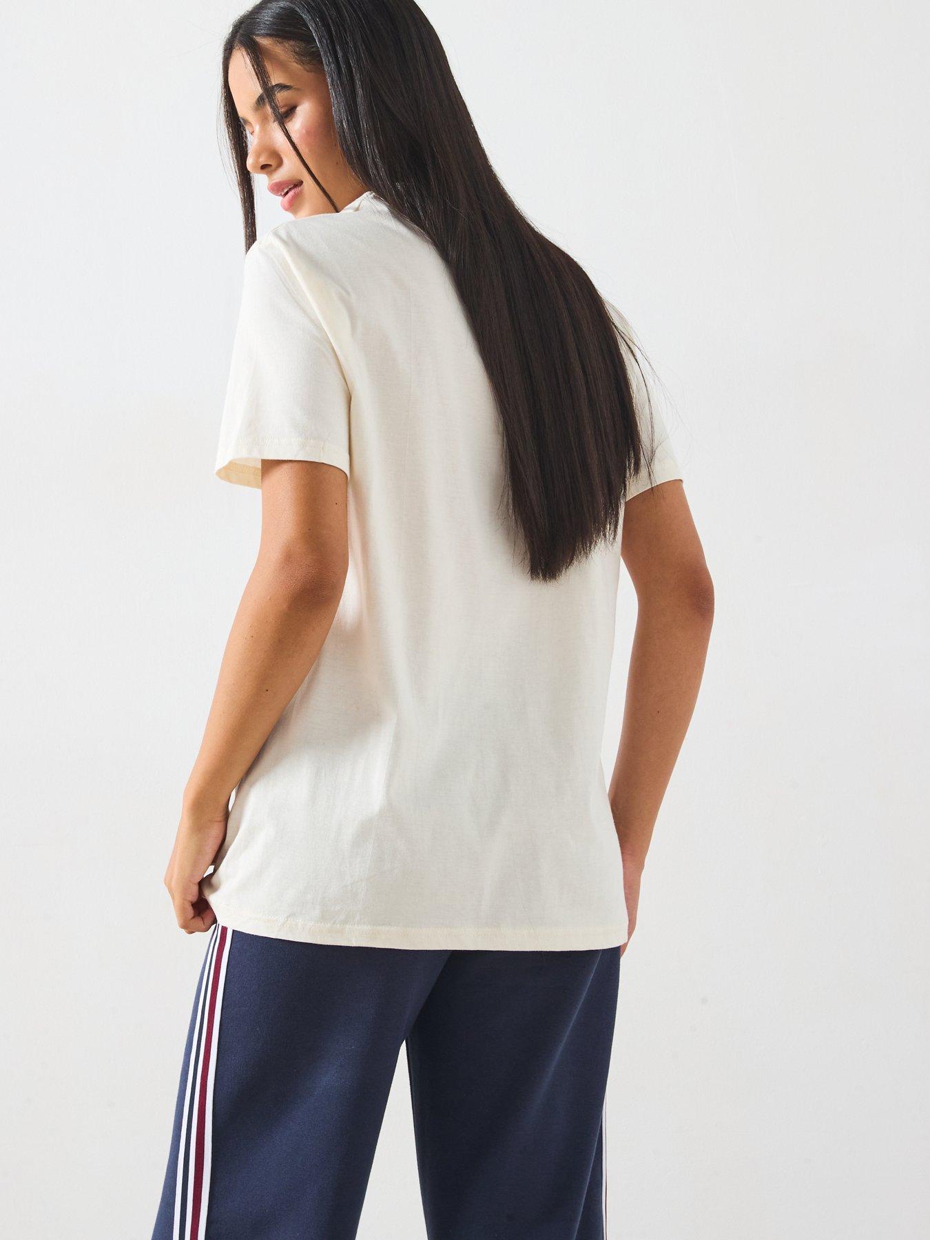 Image 2 of 6 of V by Very West Village Graphic Oversized T-shirt - Cream