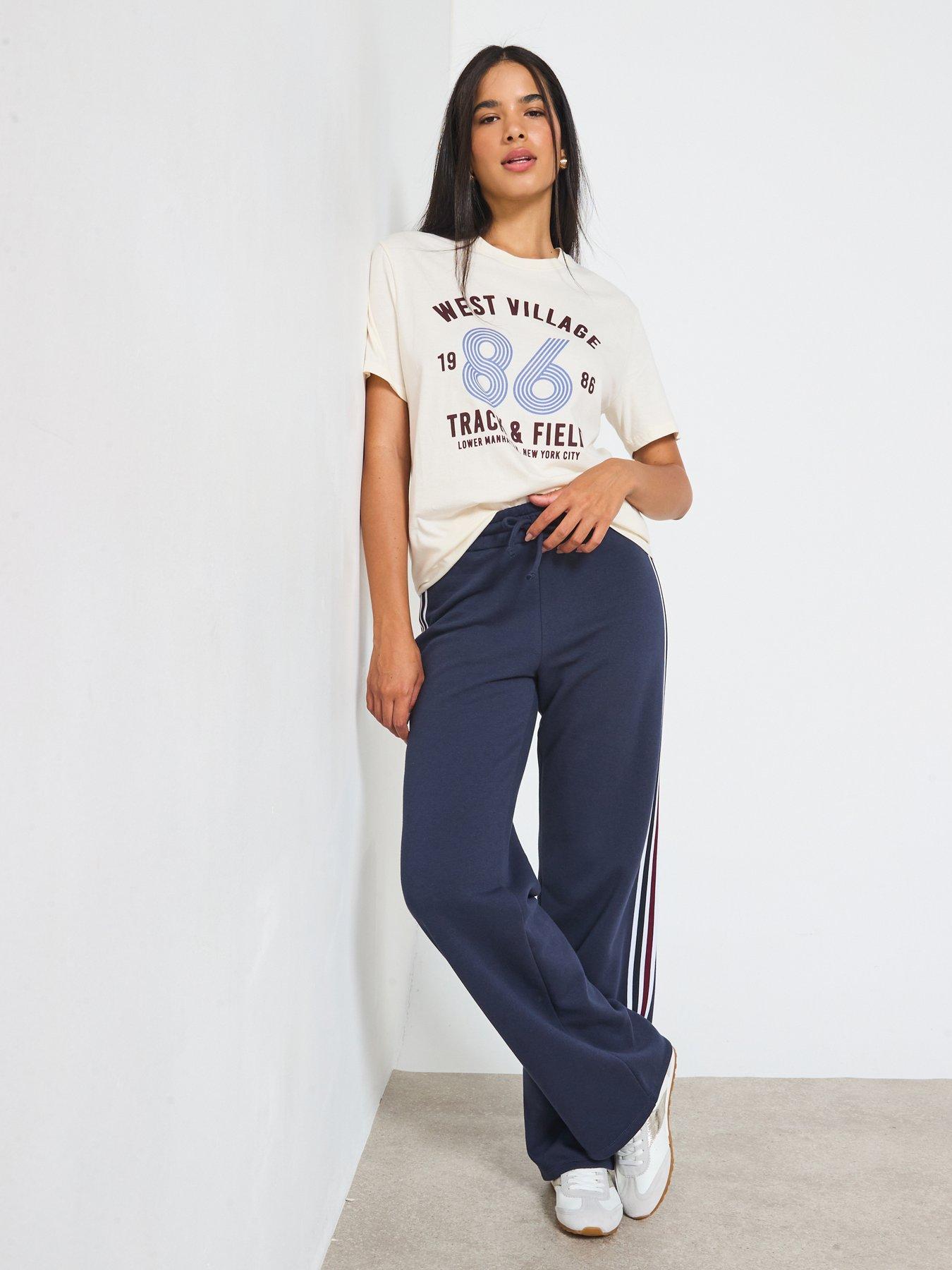 Image 3 of 6 of V by Very West Village Graphic Oversized T-shirt - Cream