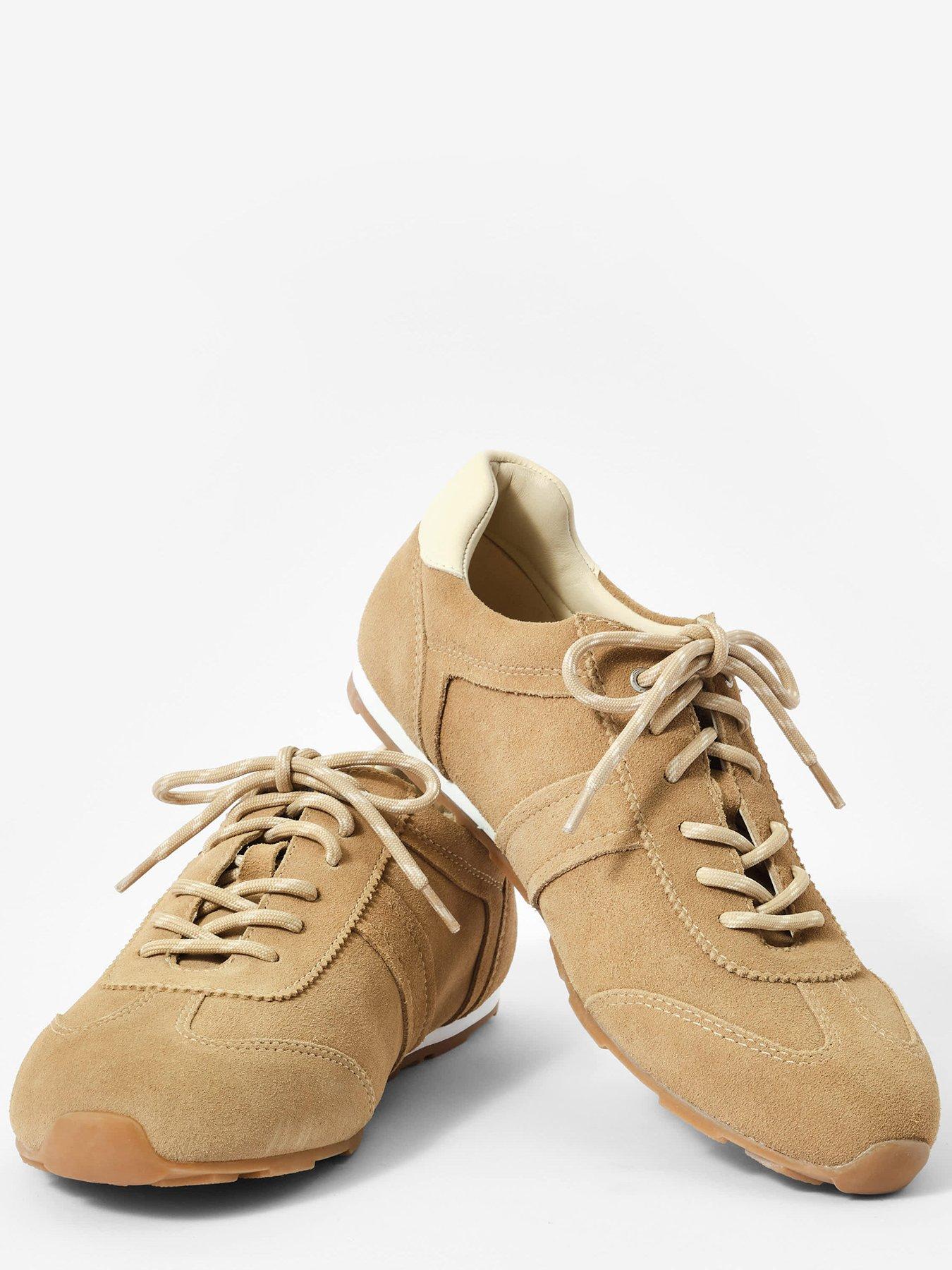  image of mint-velvet-kiko-suede-trainer-brown