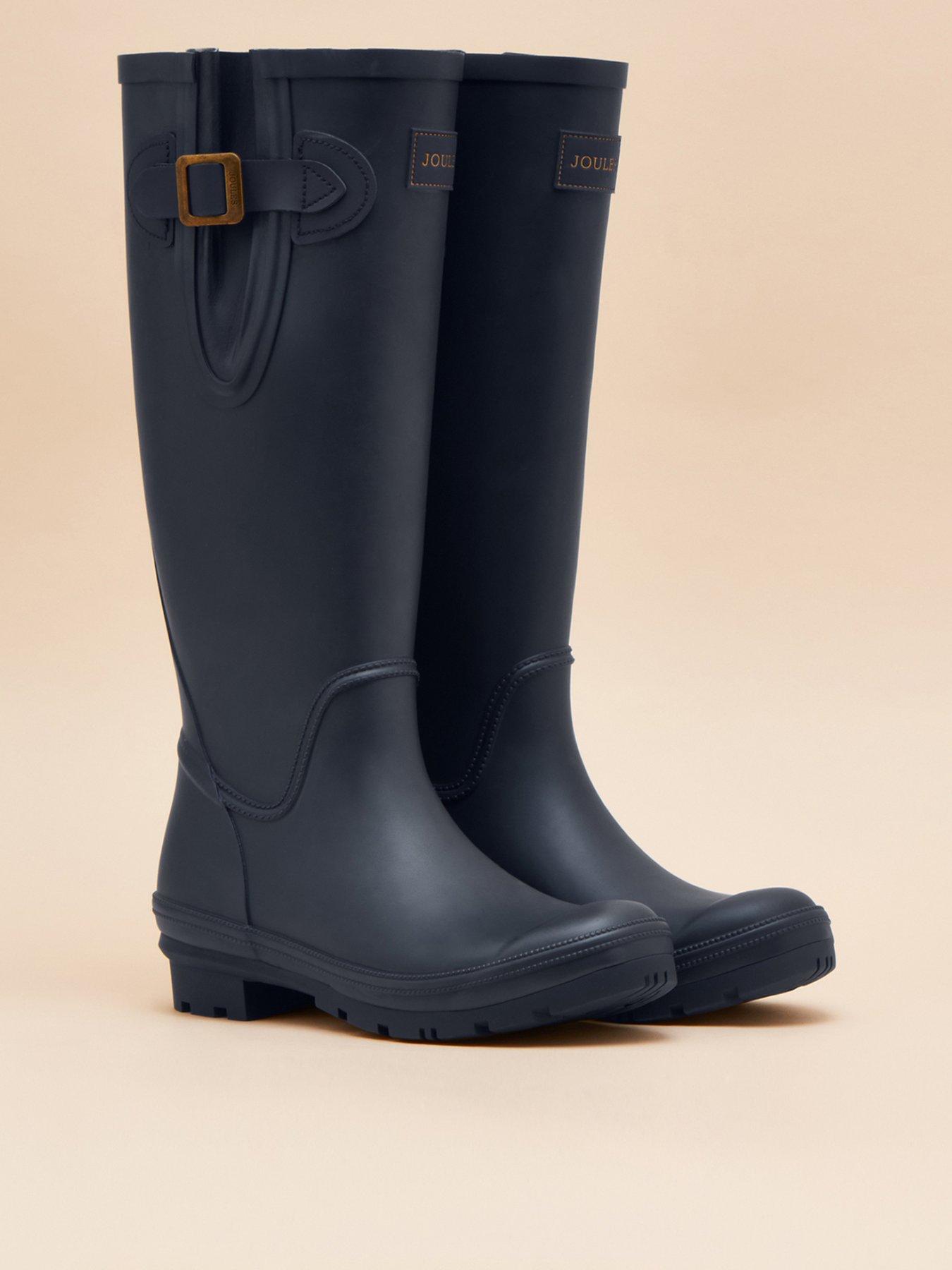 Image 2 of 6 of Joules Adjustable Tall Wellies - Blue Navy