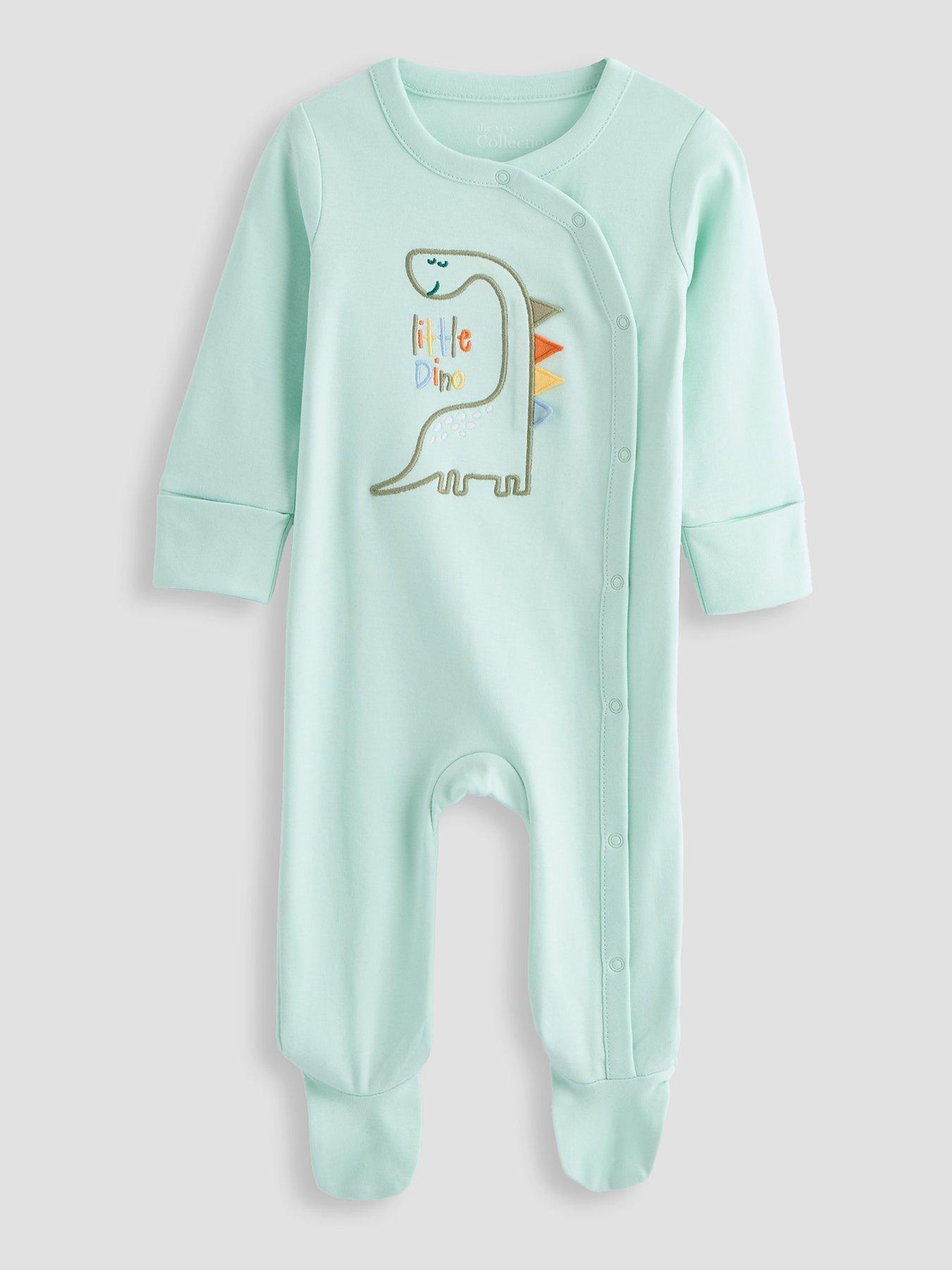 Image 1 of 4 of The Very Collection Little Dino Sleepsuit - Green