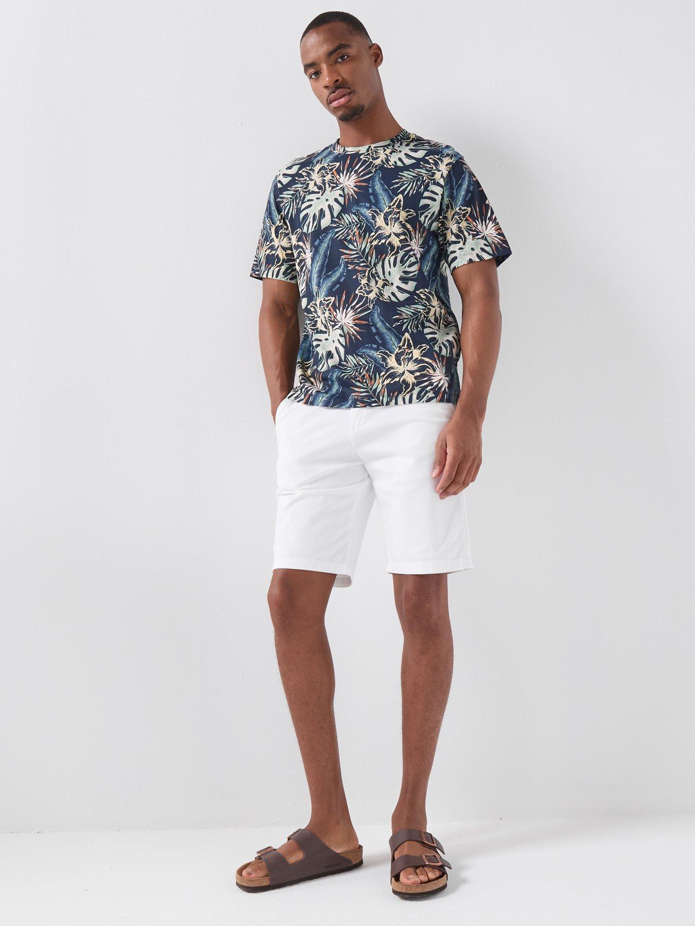Image 3 of 6 of Jack & Jones Honolulu Aop Printed T-Shirt - Navy