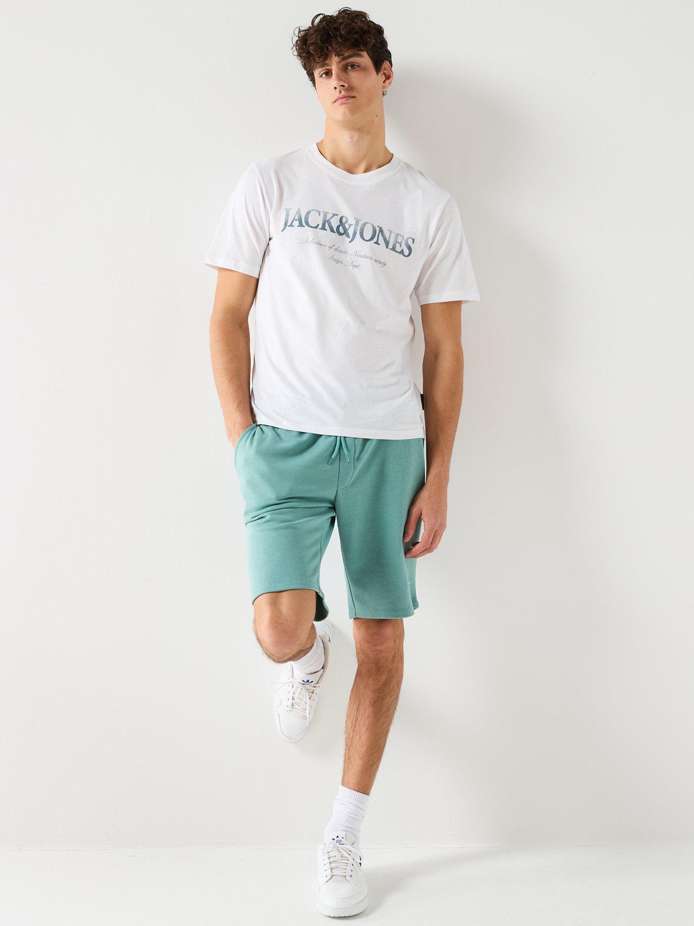 image of jack-jones-gordon-brandon-sweat-shorts-blue