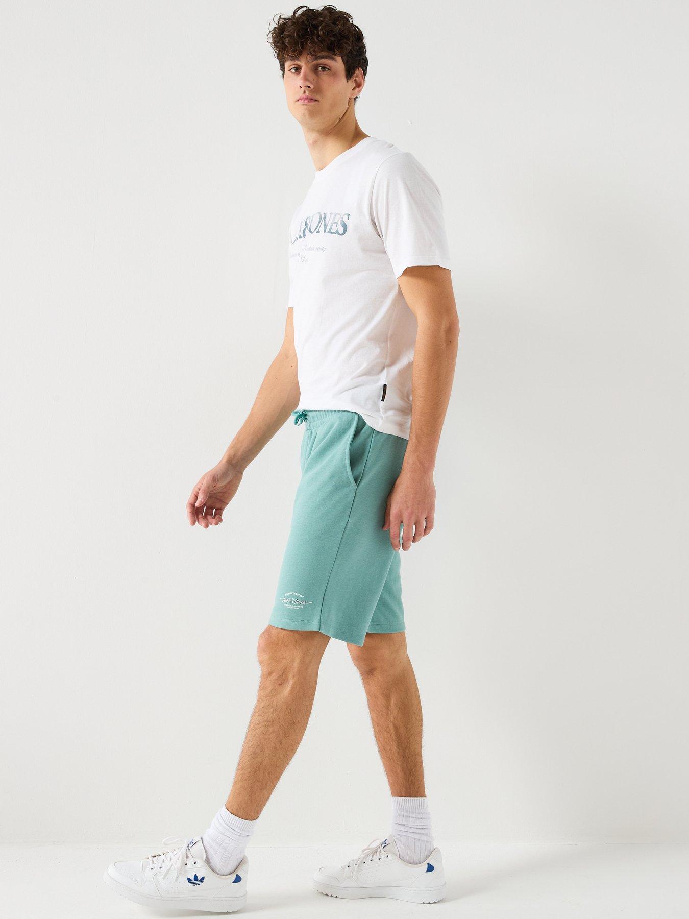  image of jack-jones-gordon-brandon-sweat-shorts-blue
