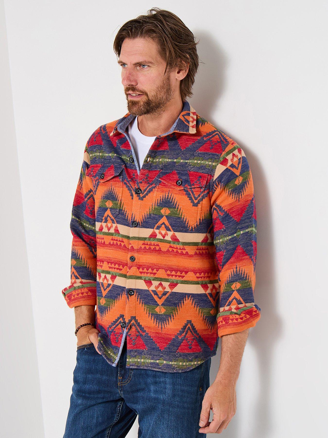 undefined Aztec Long Sleeve Casual Shirt