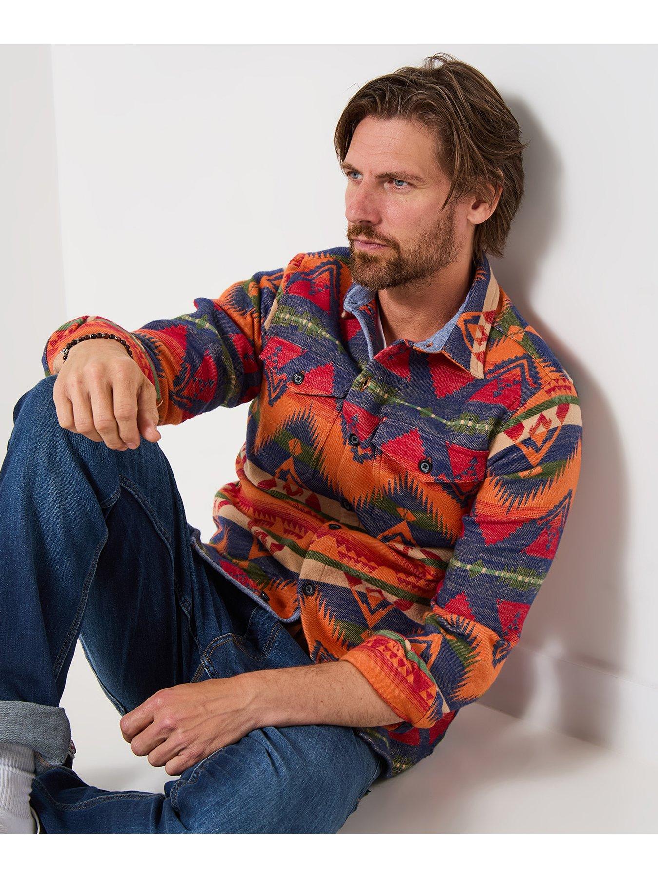 Image 5 of 6 of Joe Browns Aztec Long Sleeve Casual Shirt - Multi