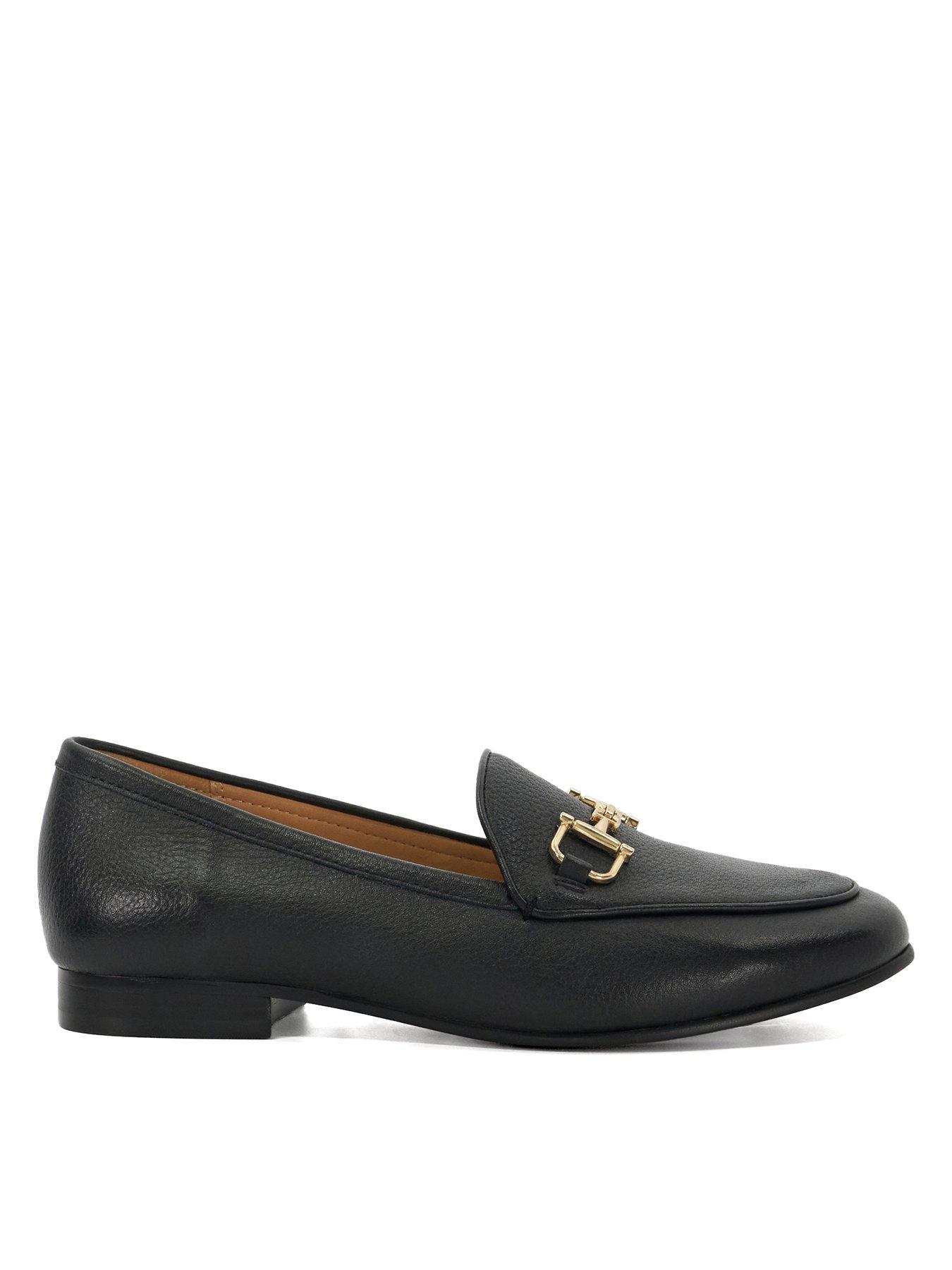 dune-london-wide-fit-glair-leather-loafers-black