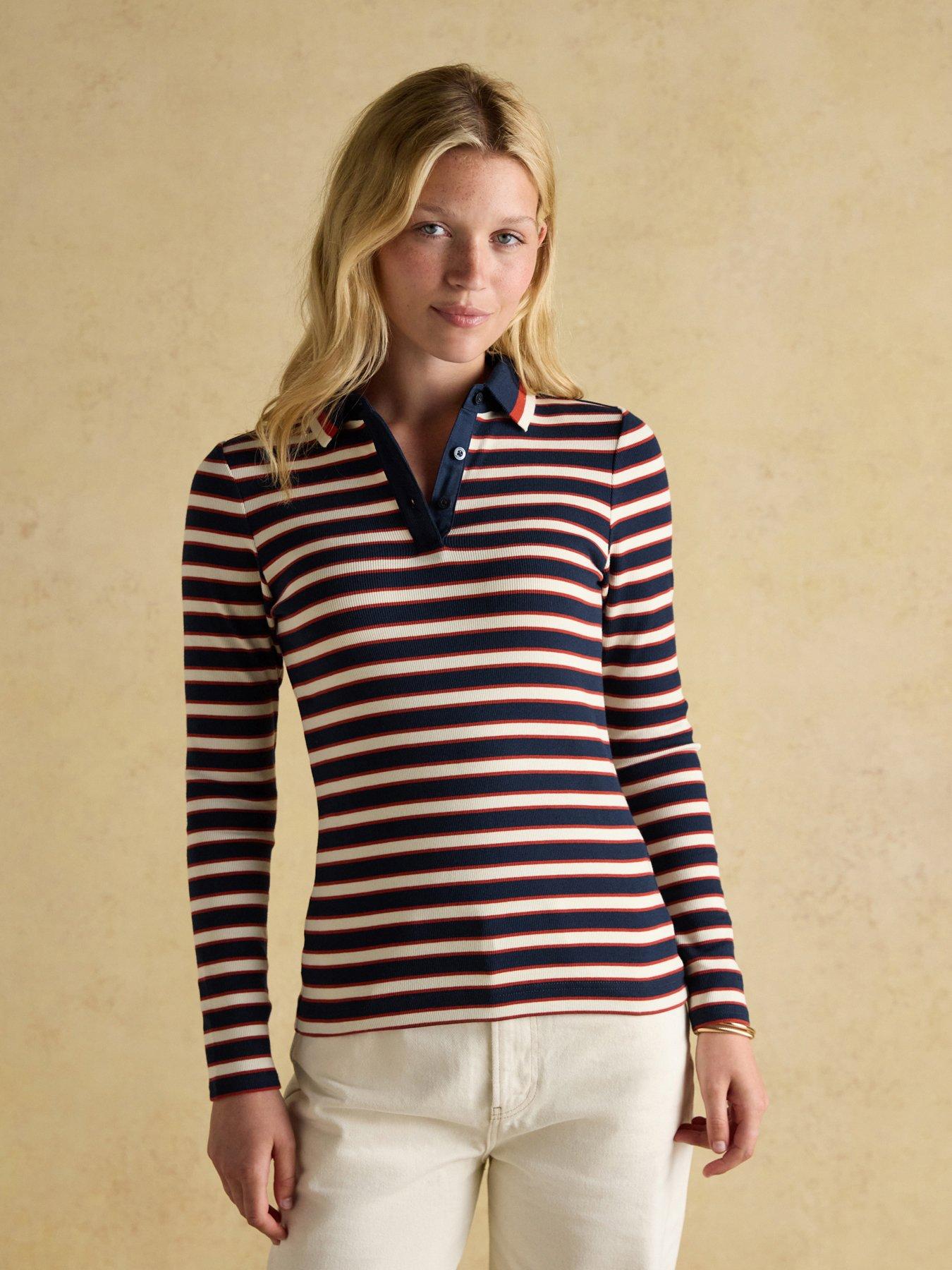 joules-ribbed-long-sleeve-striped-polo-shirt-navyred
