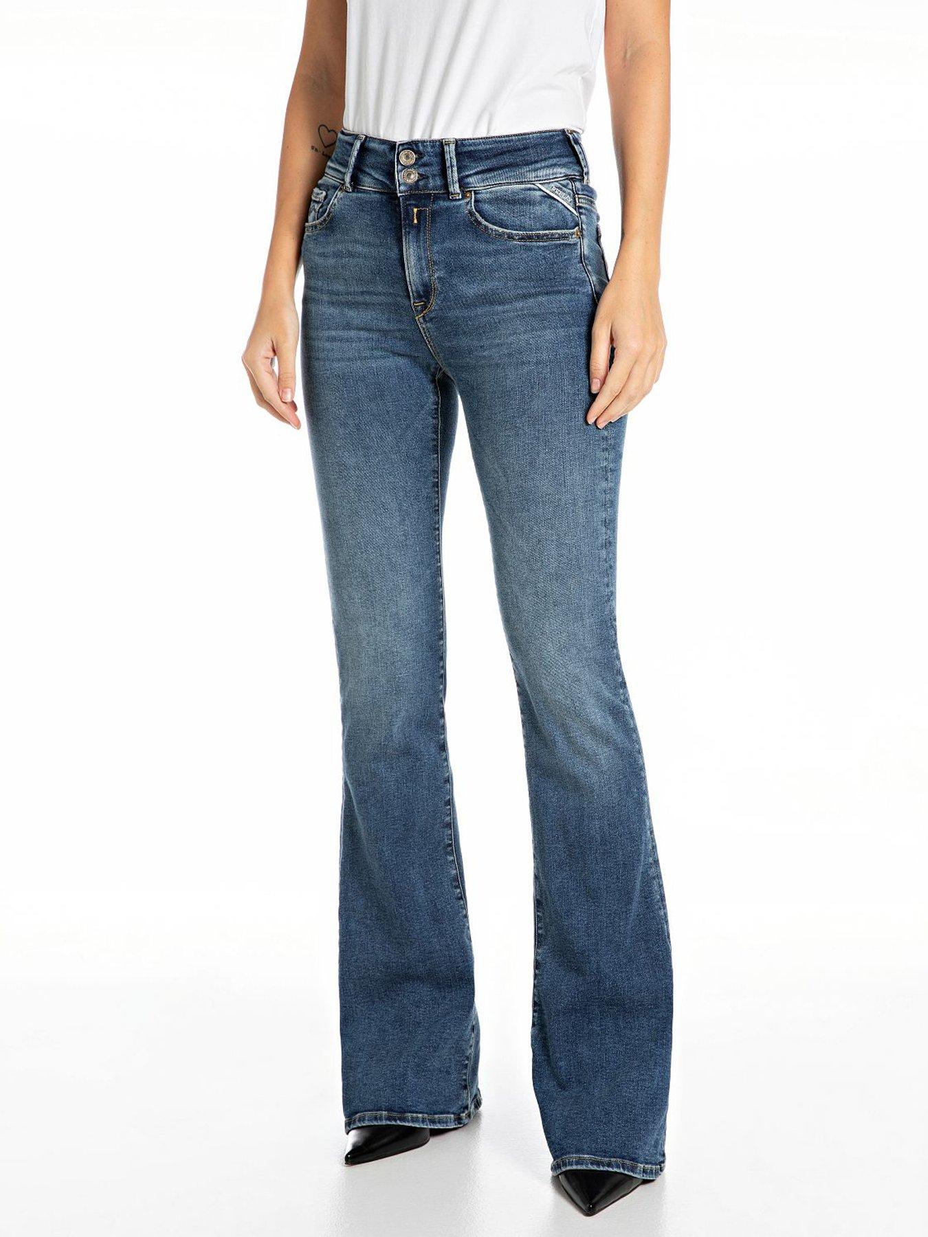 undefined New Luz Flare Fit Jeans - Blue