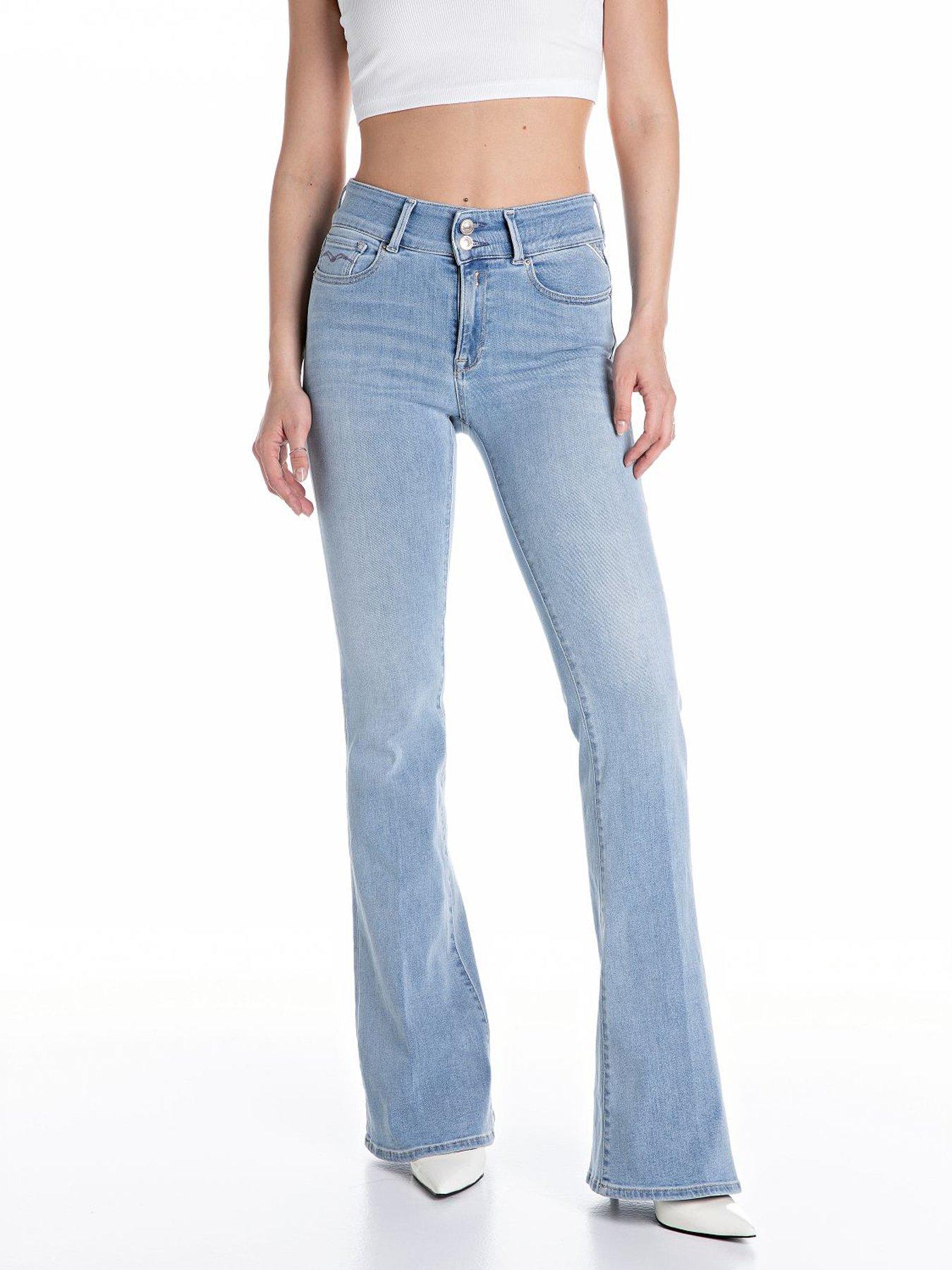 undefined New Luz Flare Fit Jeans - Blue