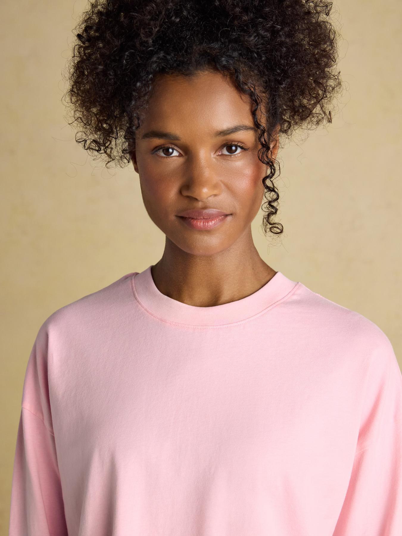  image of joules-lyla-party-dogs-long-sleeve-jersey-cotton-pyjama-set-pinkcream