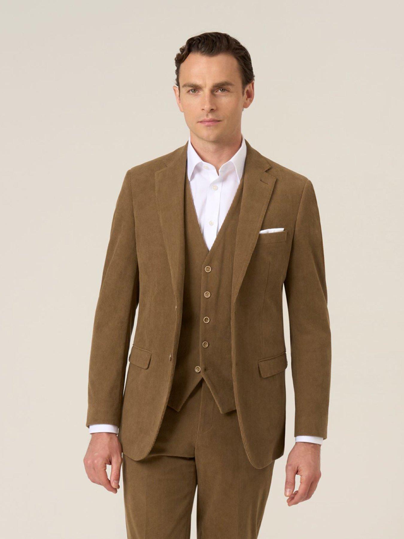 Skopes Tailored Fit Dorsey Corduroy Suit Jacket