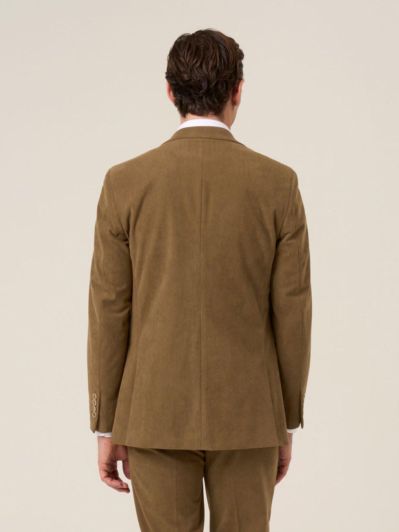 stillFront image of skopes-tailored-fit-dorsey-corduroy-suit-jacket-brown