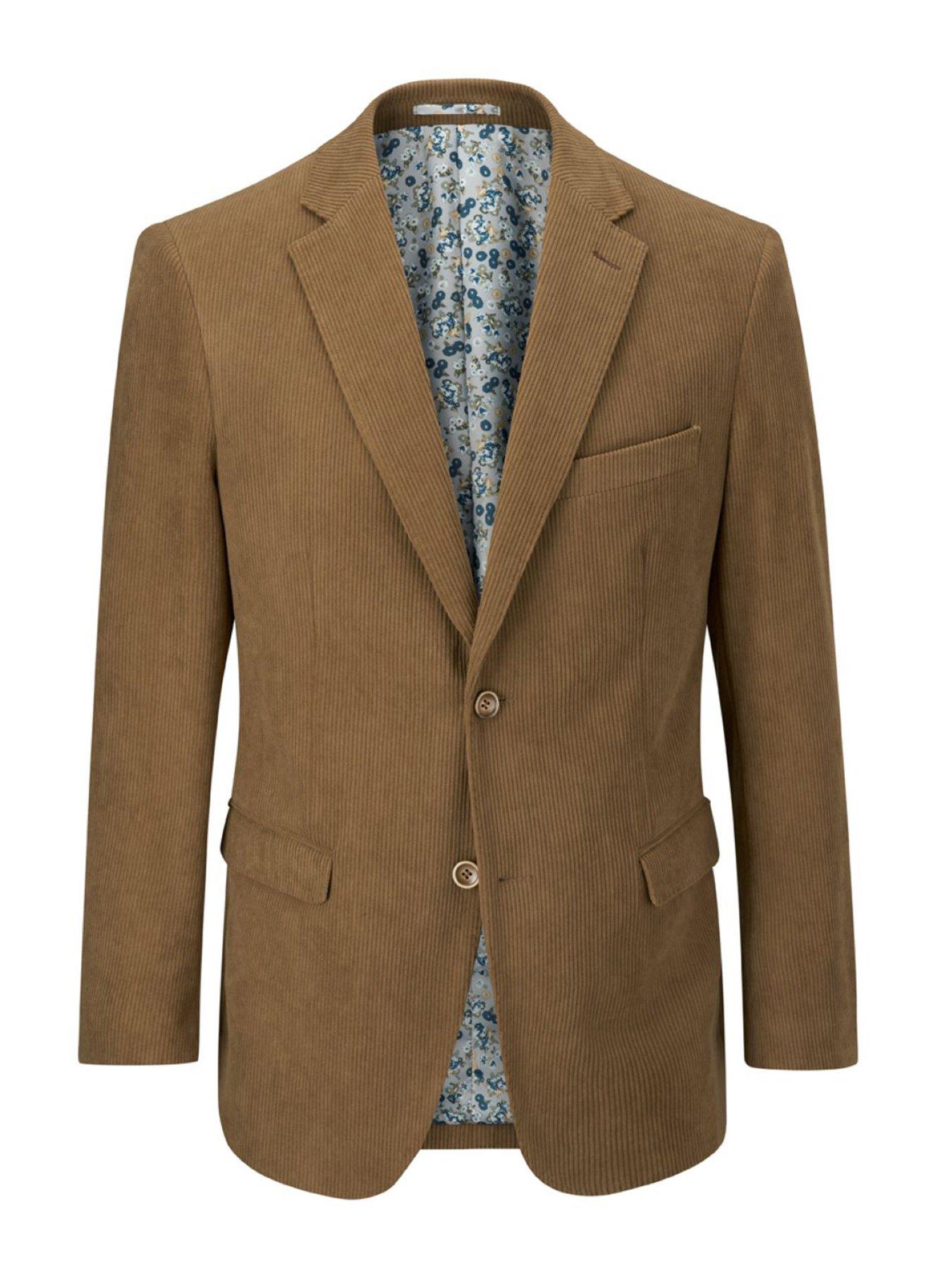 Image 6 of 6 of Skopes Tailored Fit Dorsey Corduroy Suit Jacket - Brown
