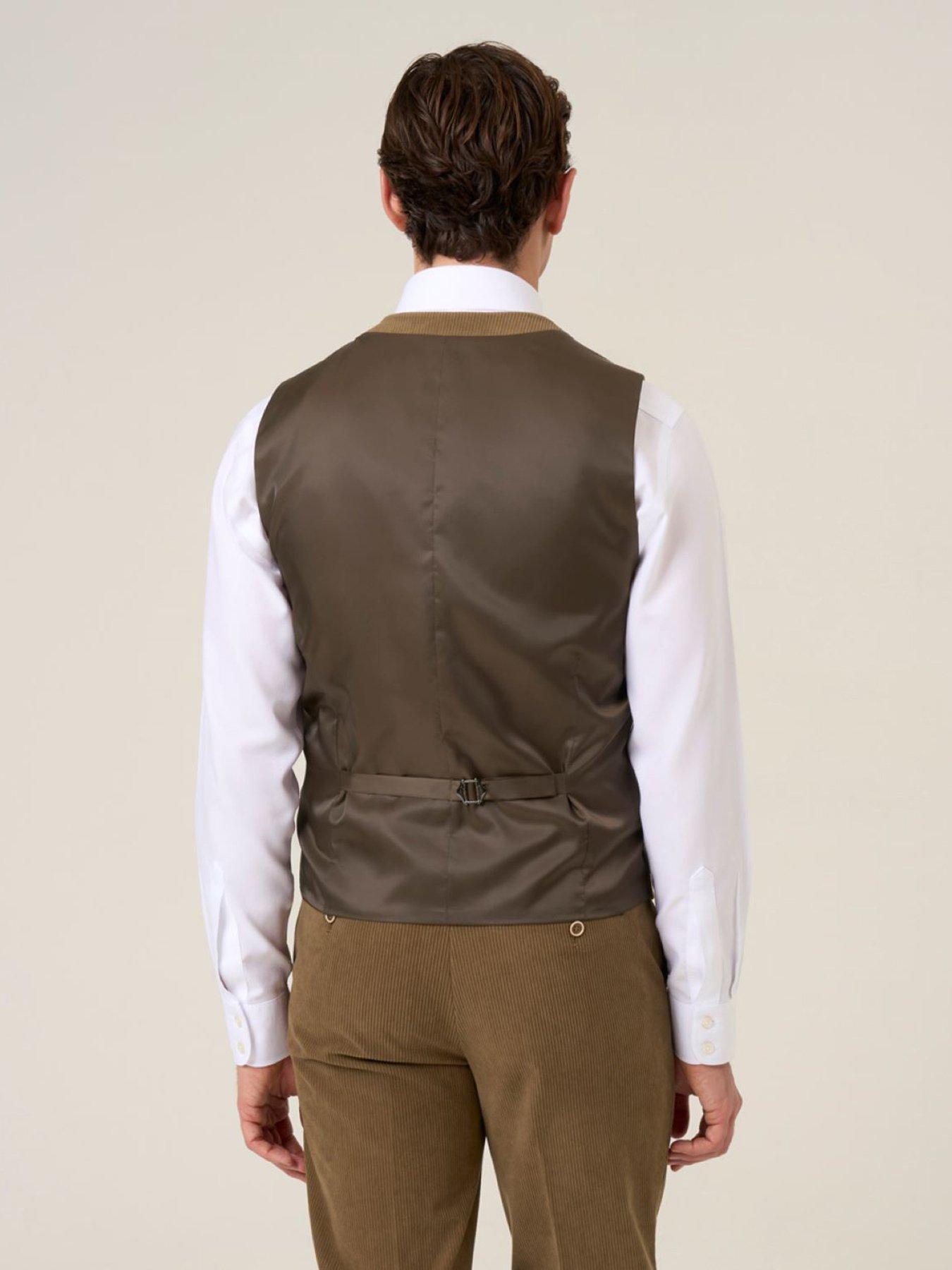  image of skopes-dorsey-corduroy-waistcoat-brown