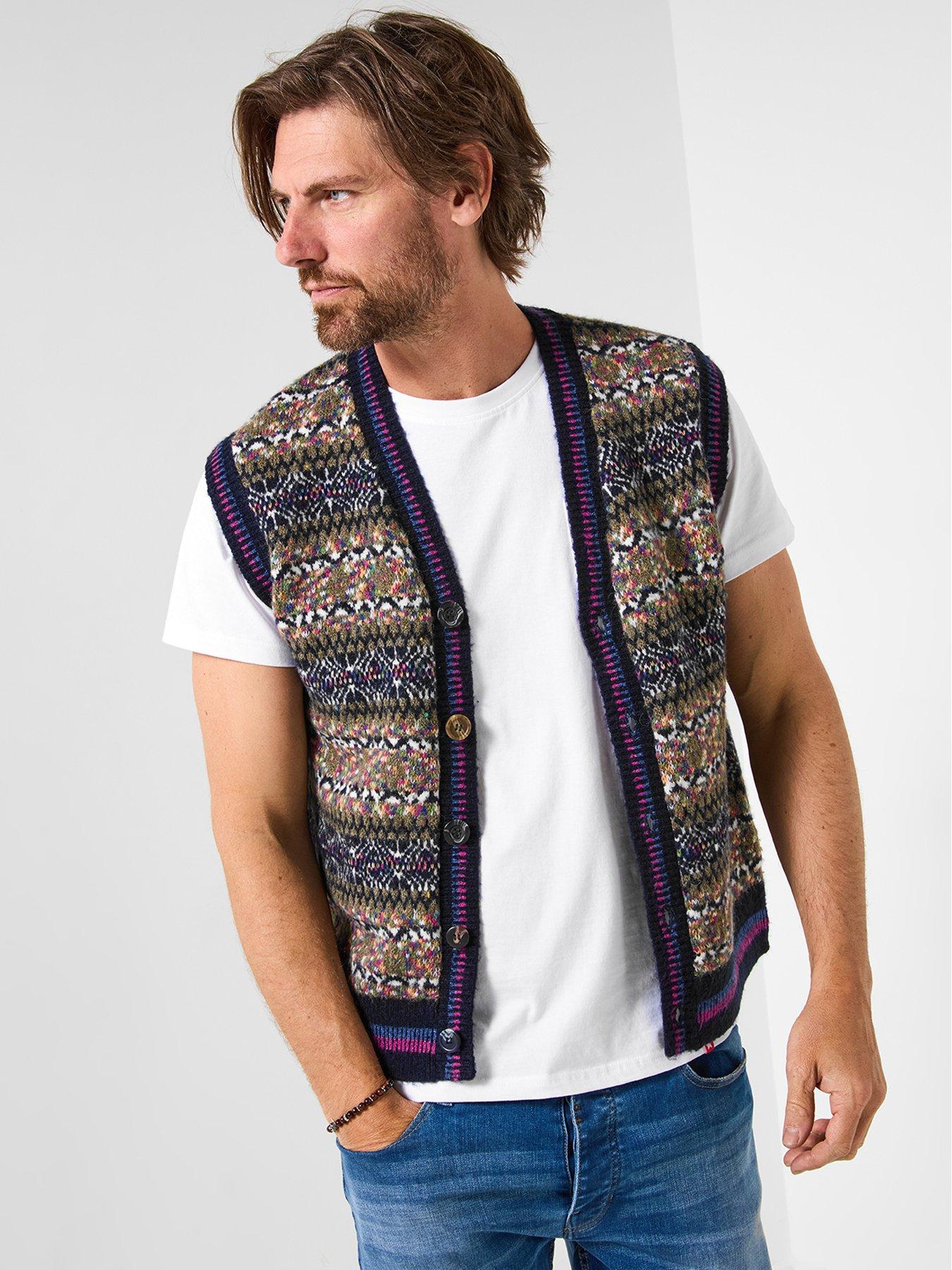 undefined Bold Pattern Knitted Vest