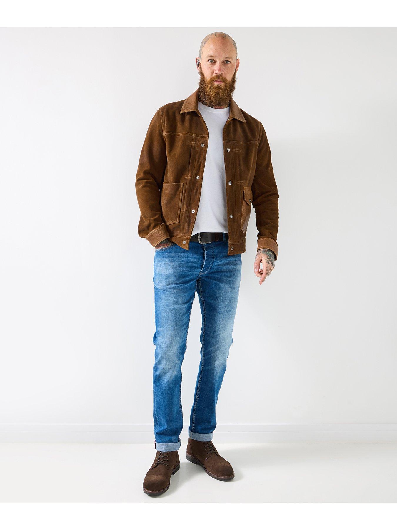 Image 2 of 6 of Joe Browns Mixed Leather and Suede Jacket