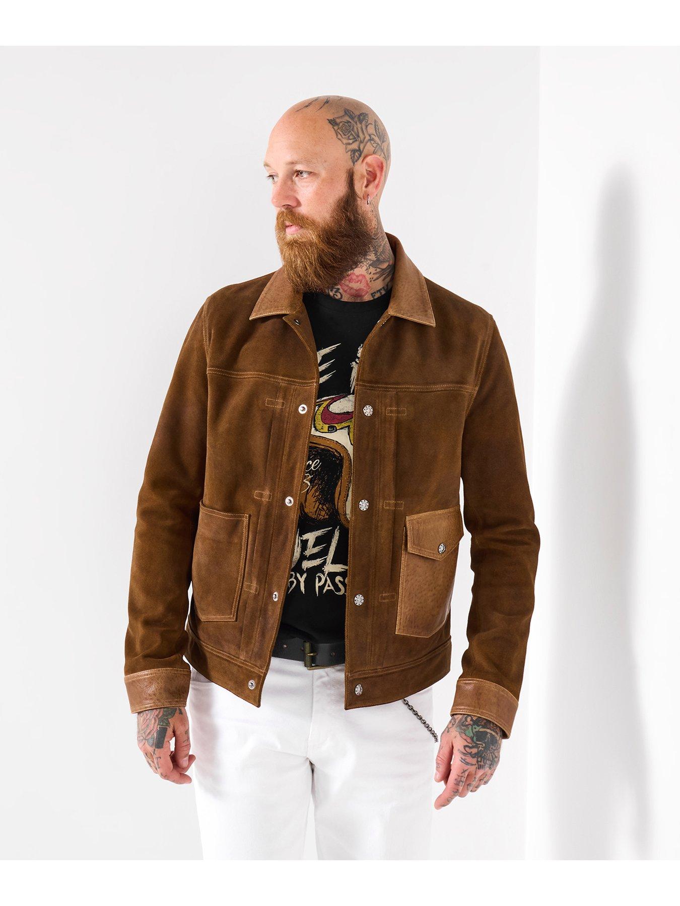 Image 4 of 6 of Joe Browns Mixed Leather and Suede Jacket
