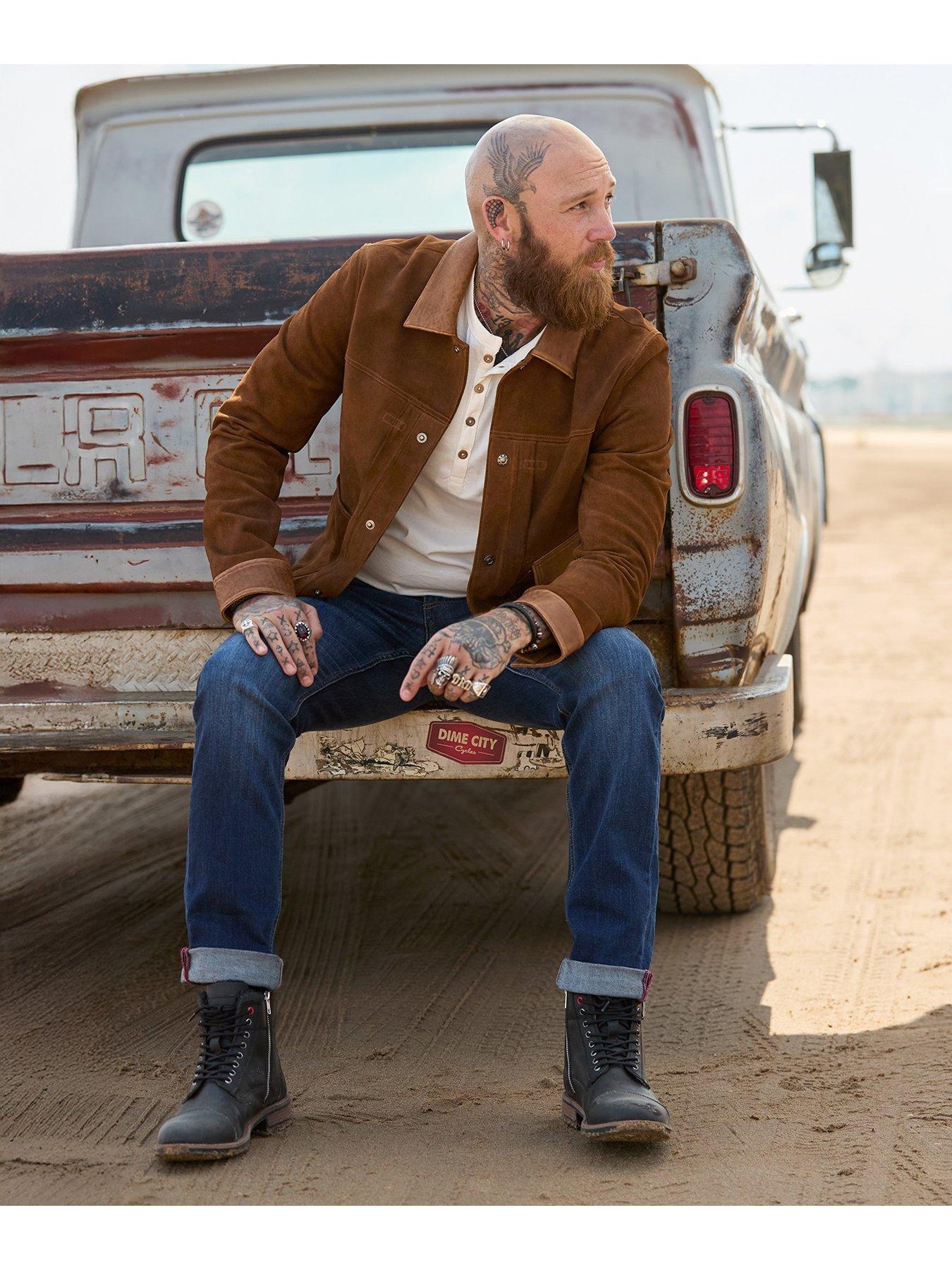 Image 5 of 6 of Joe Browns Mixed Leather and Suede Jacket