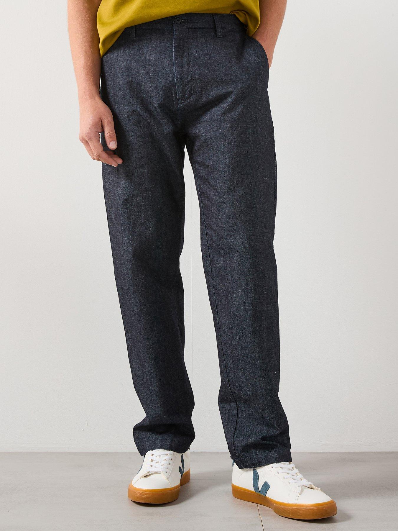 Mango Electra Straight Fit Rince Wash Jeans - Dark Wash