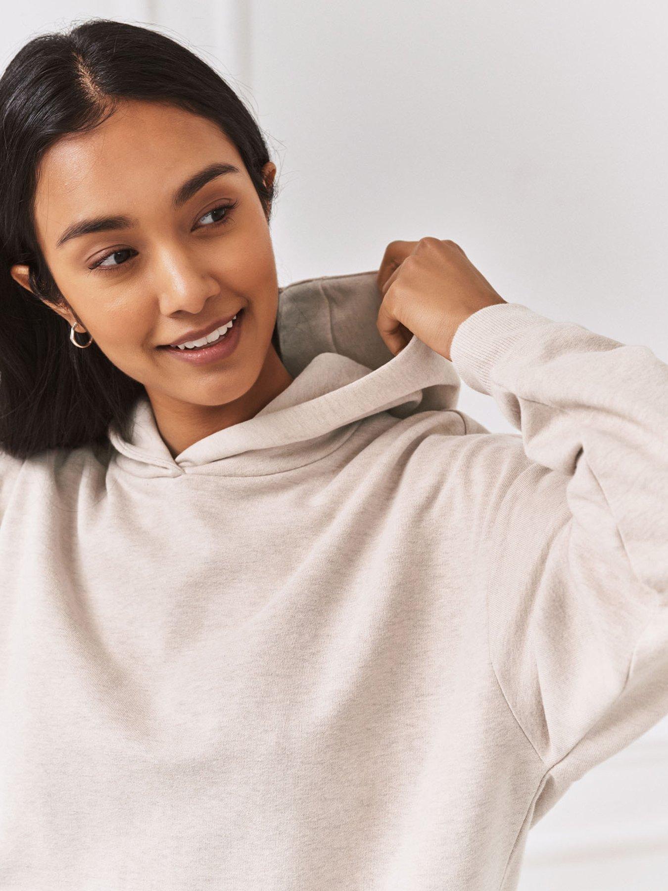 Image 4 of 6 of CHELSEA PEERS Long Sleeve Over Head Hoodie - Beige