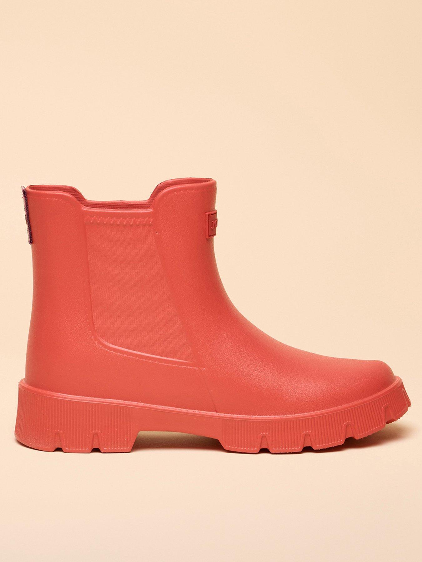 Joules Lightweight Ankle Wellies - Red