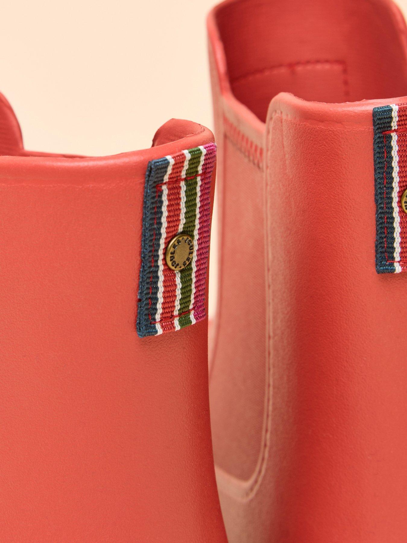 Image 6 of 6 of Joules Lightweight Ankle Wellies - Red