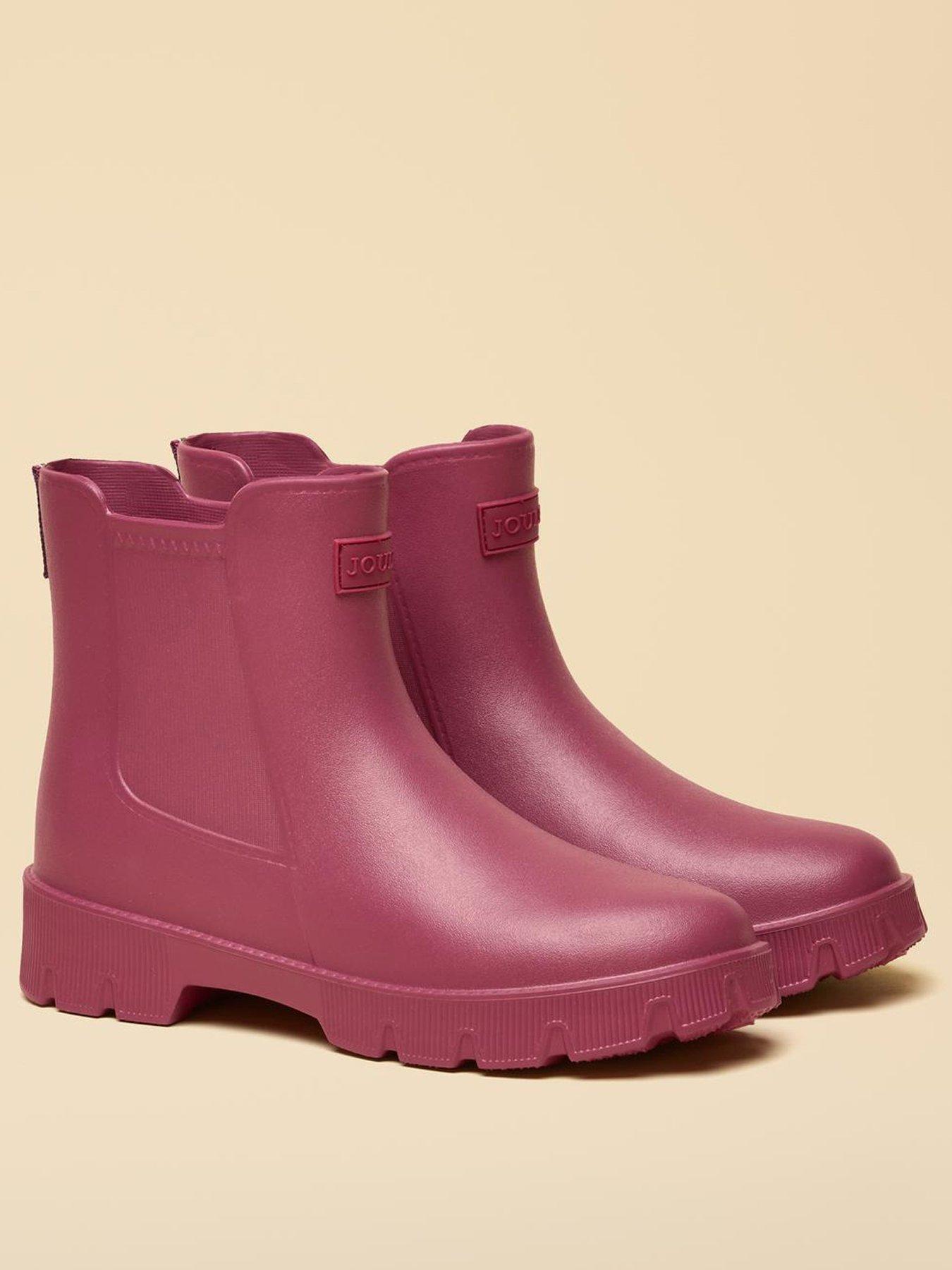 stillFront image of joules-lightweight-ankle-wellies-berry-red