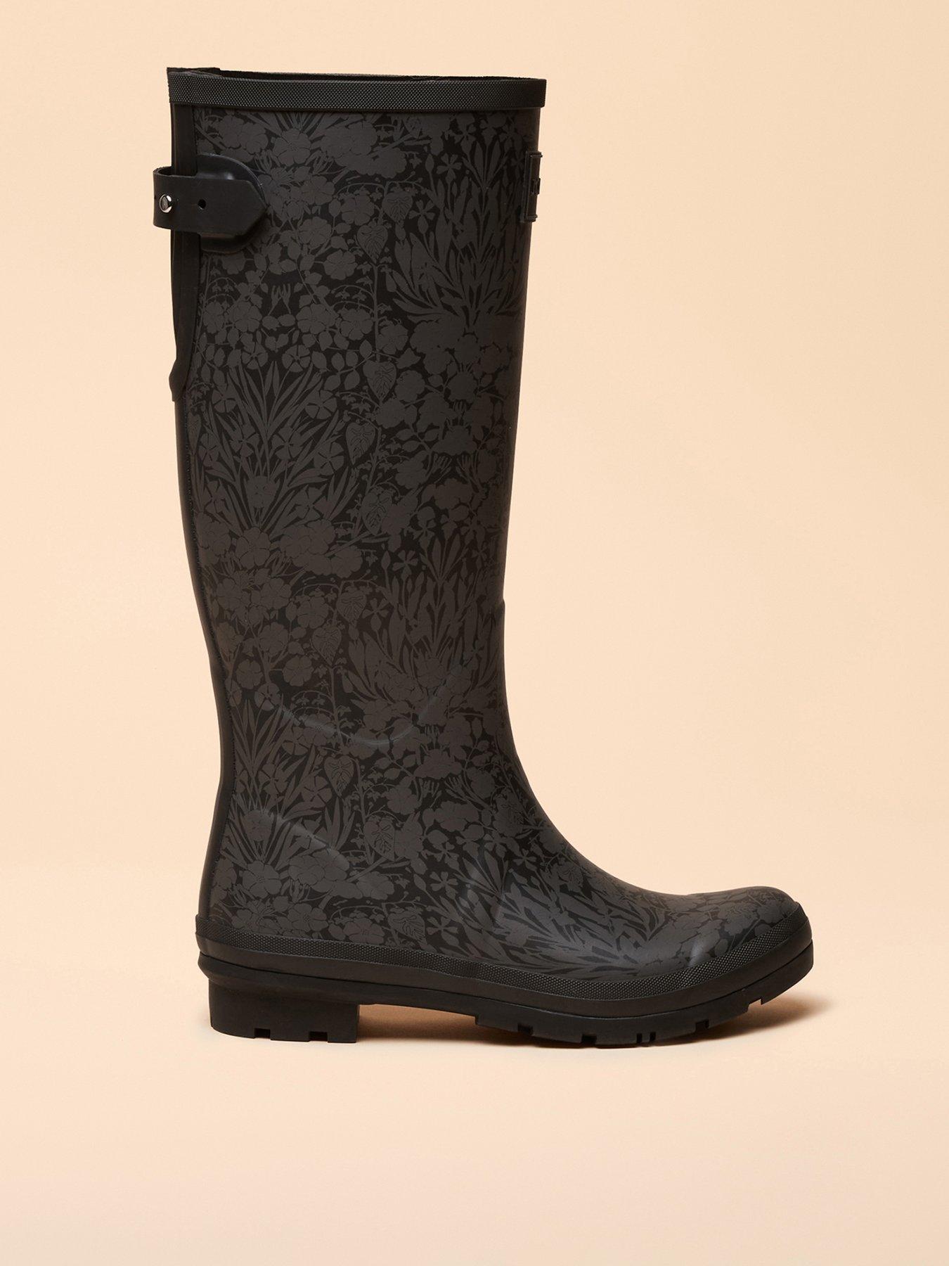 Image 1 of 6 of Joules Adjustable Tall Wellies - Black