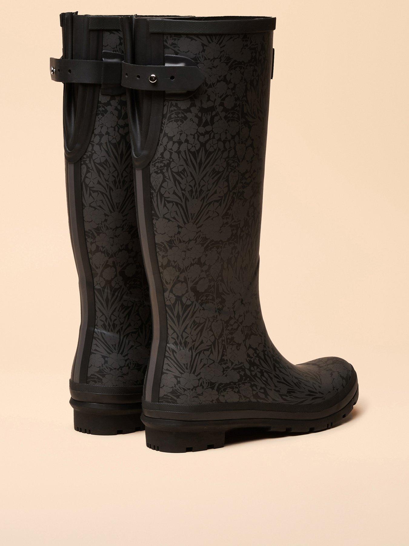 Image 3 of 6 of Joules Adjustable Tall Wellies - Black