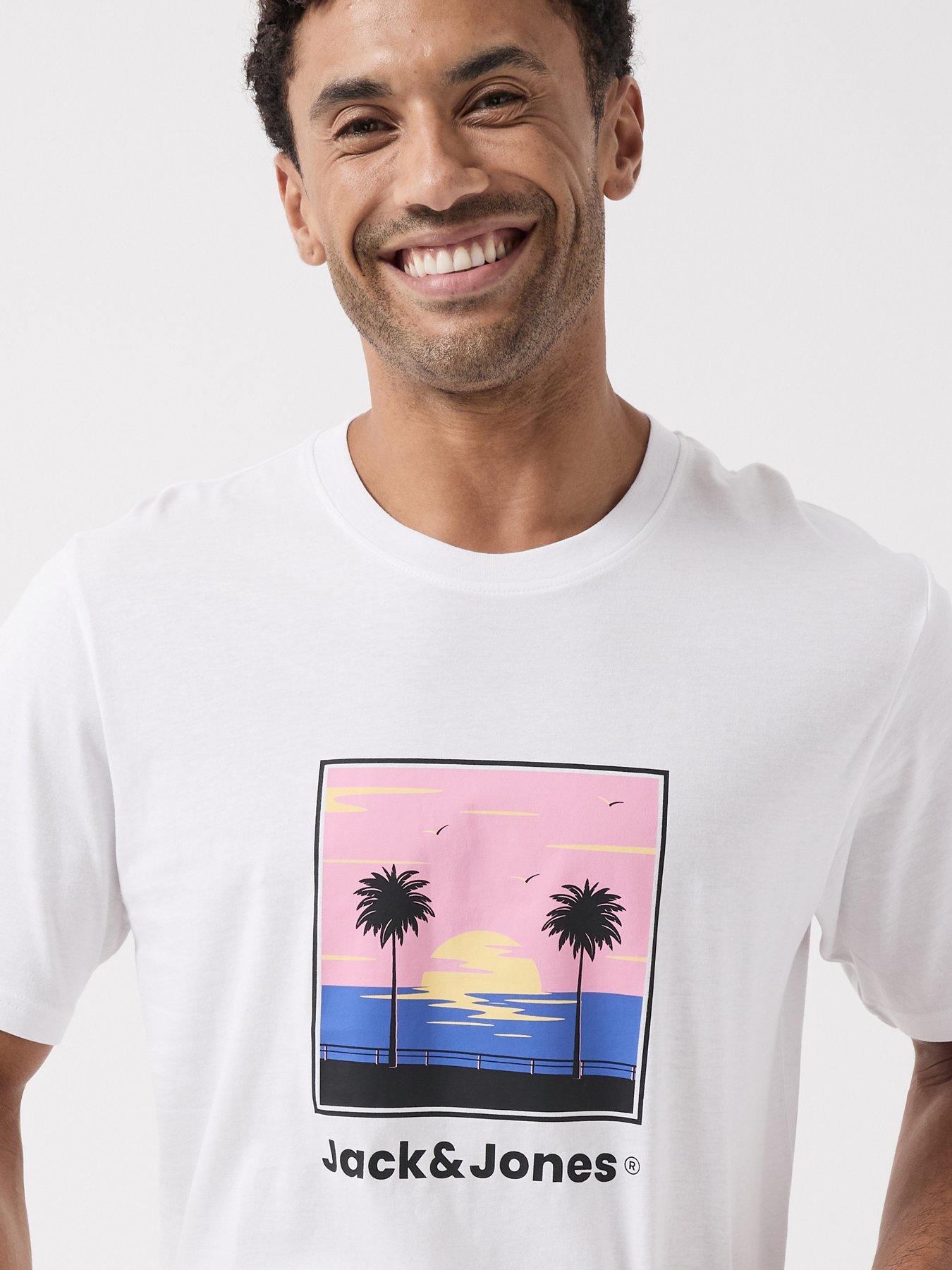 Image 4 of 5 of Jack & Jones Perry T-Shirt - White
