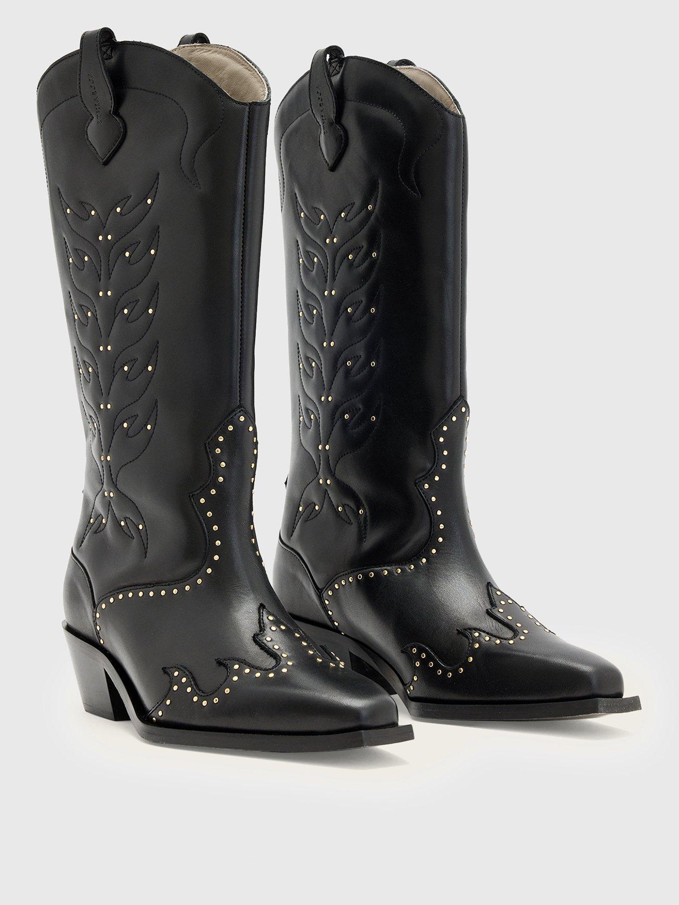 Image 1 of 5 of AllSaints Dolly Stud Boot