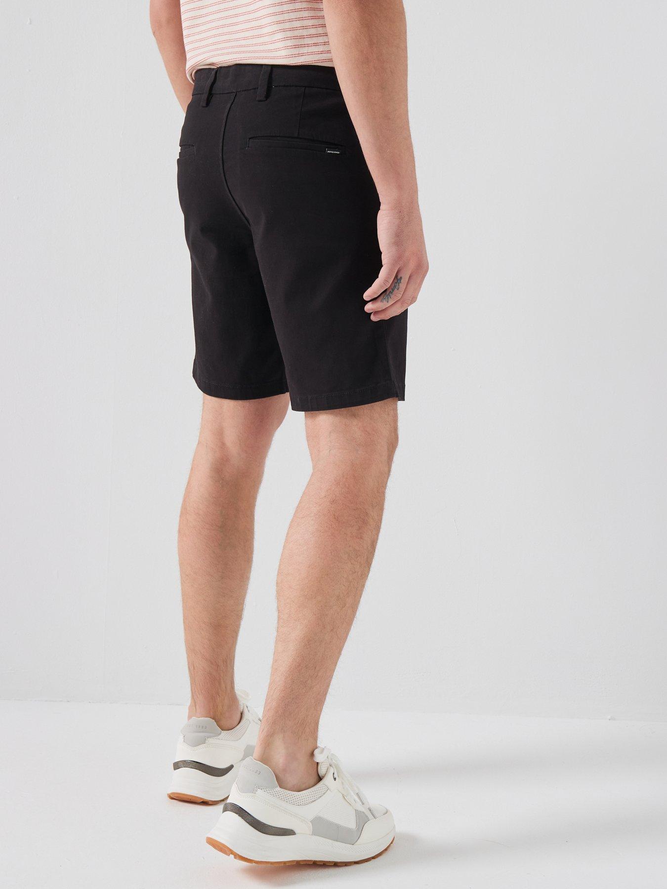  image of jack-jones-marco-dylan-chino-shorts-black