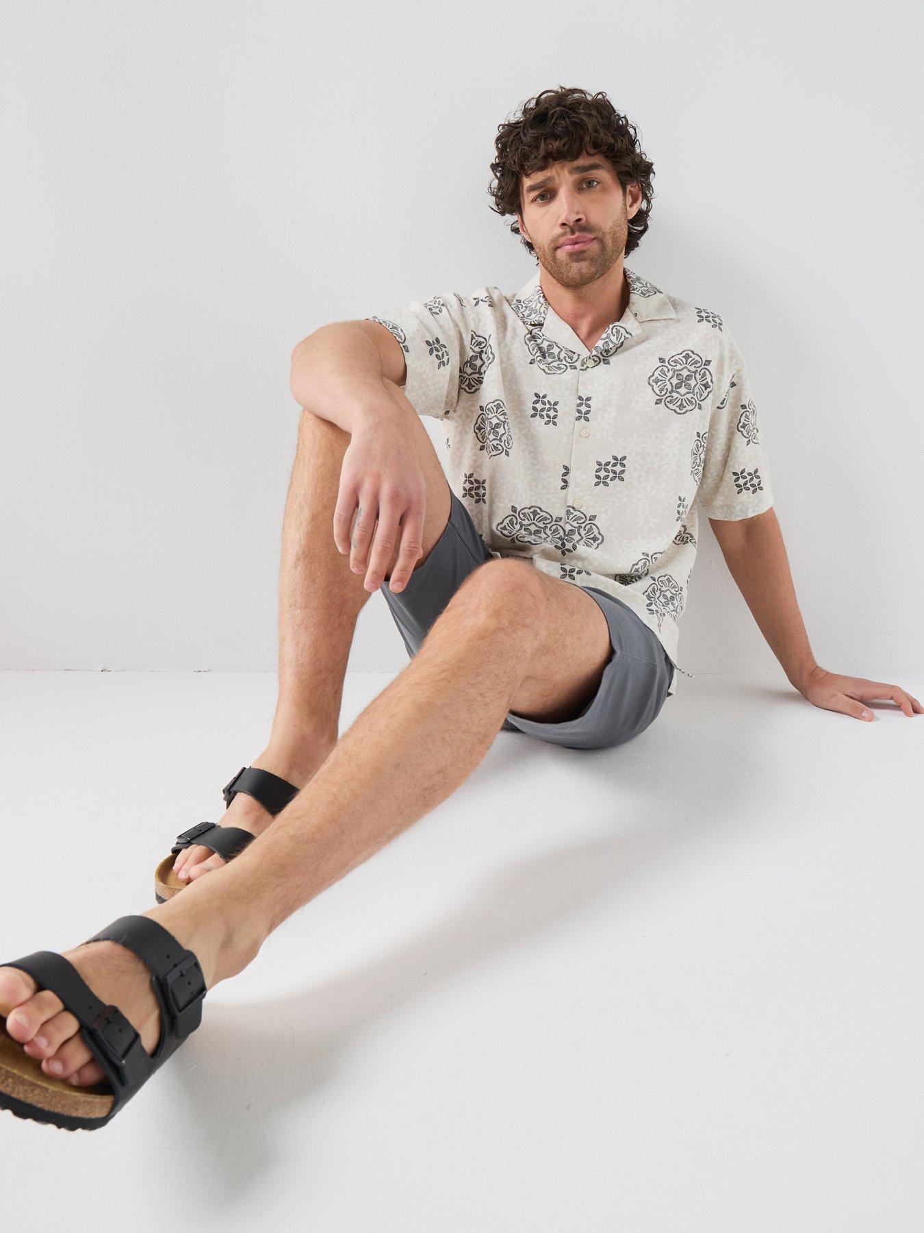  image of jack-jones-marco-dylan-chino-shorts-grey