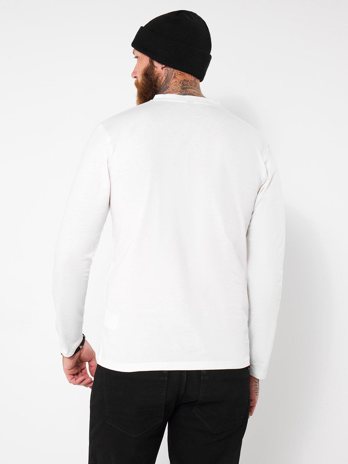  image of joe-browns-henley-long-sleeve-t-shirt-white