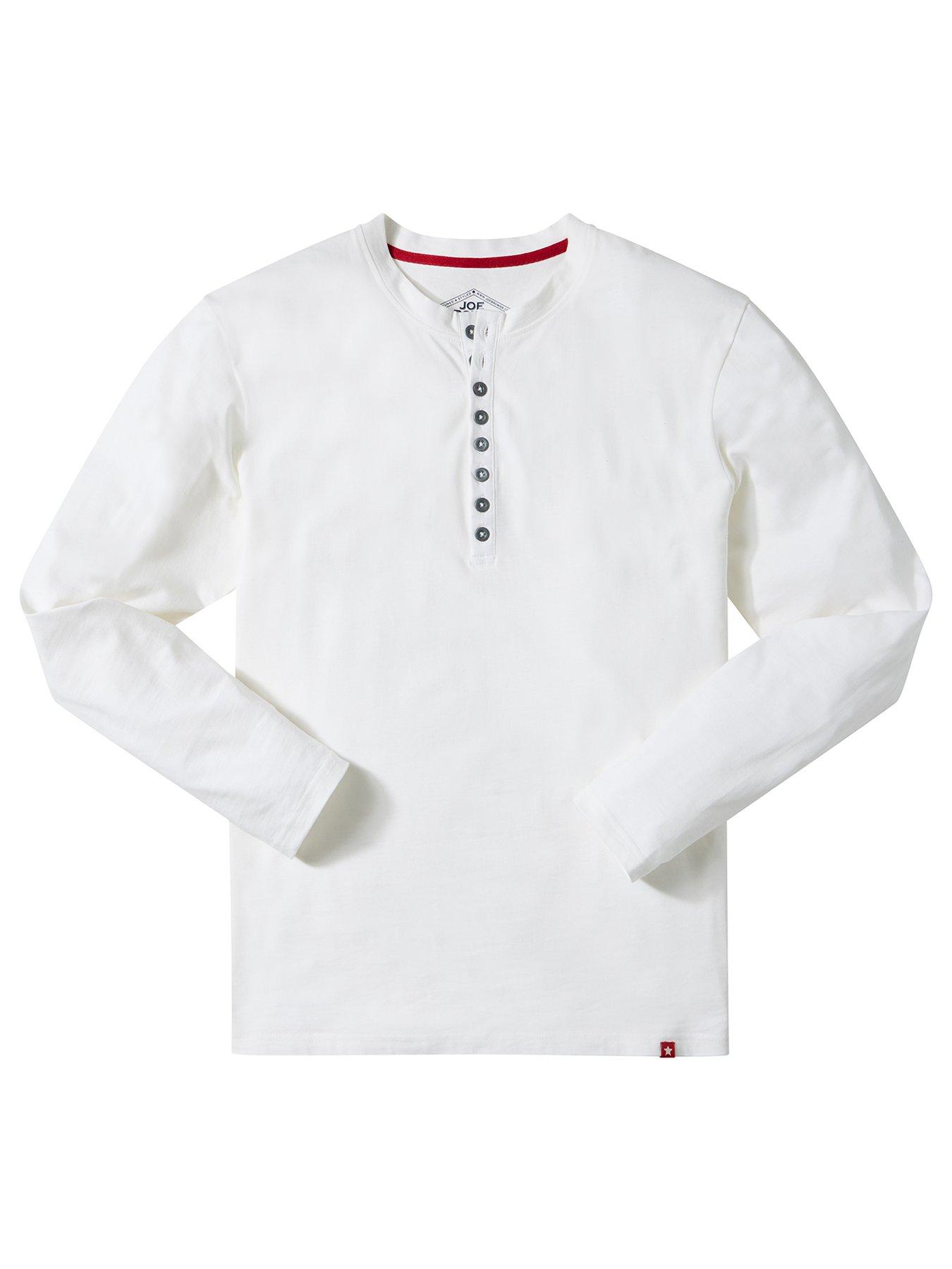  image of joe-browns-henley-long-sleeve-t-shirt-white