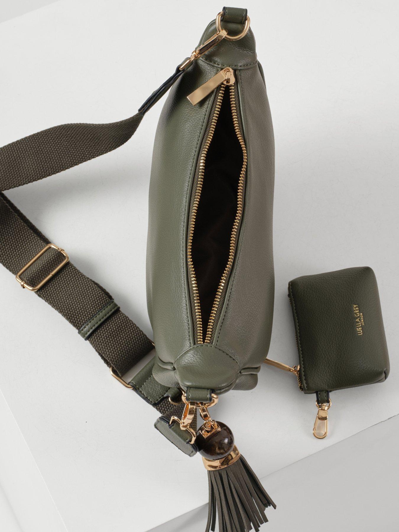 Image 4 of 5 of Luella Grey Lauren Khaki Sling Bag