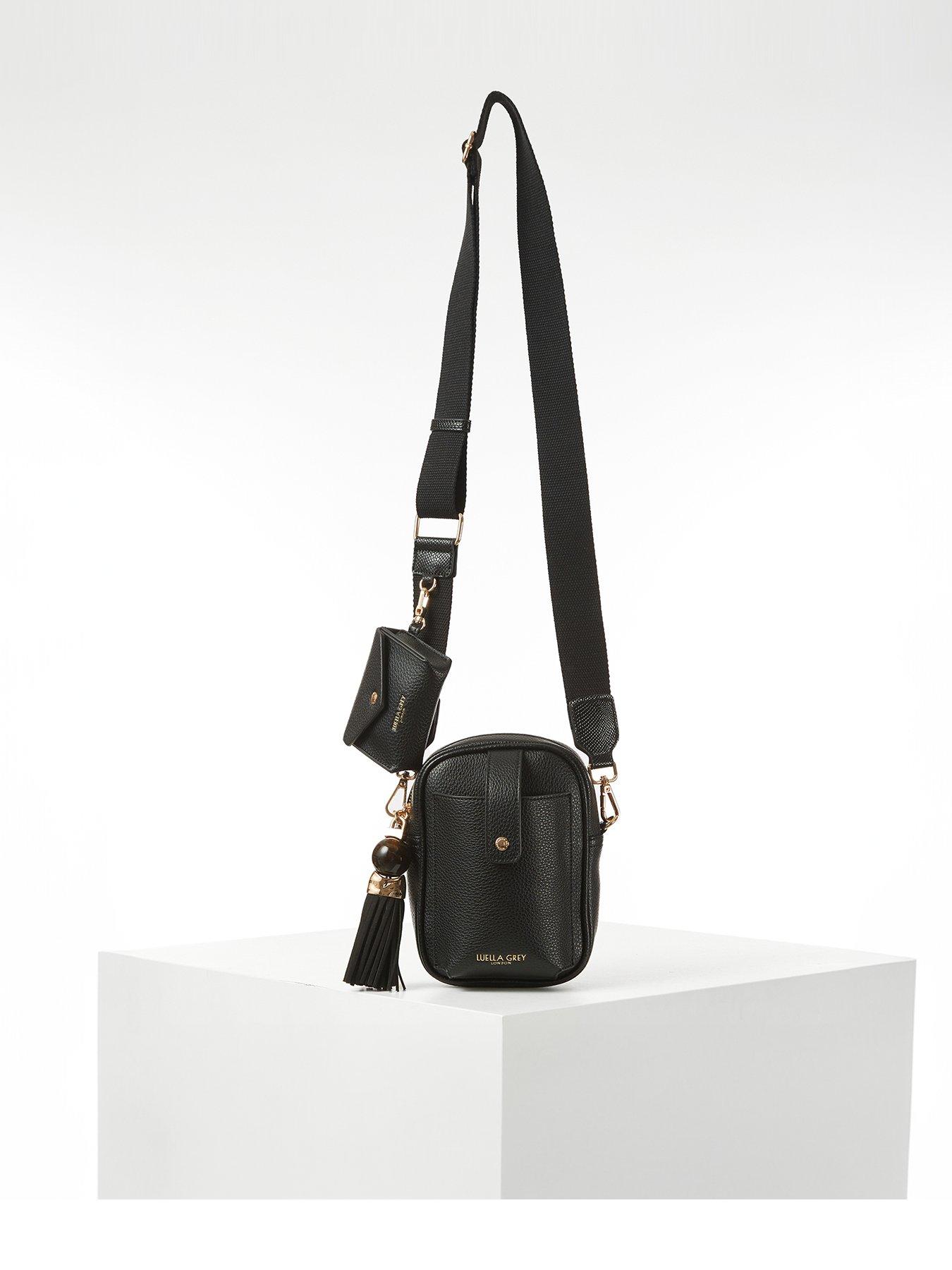 undefined Elise Portrait Crossbody - Black