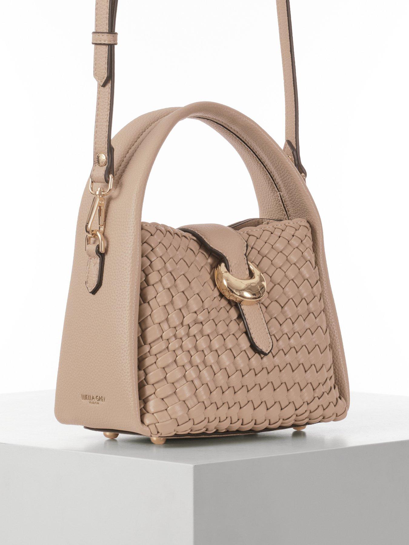  image of luella-grey-maggie-mushroom-weave-crossbody-bag-beige